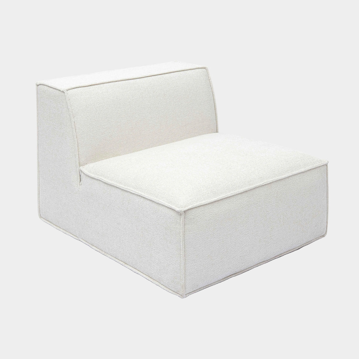 Mindy Performance Chenille Basketweave Modular Armless Chair