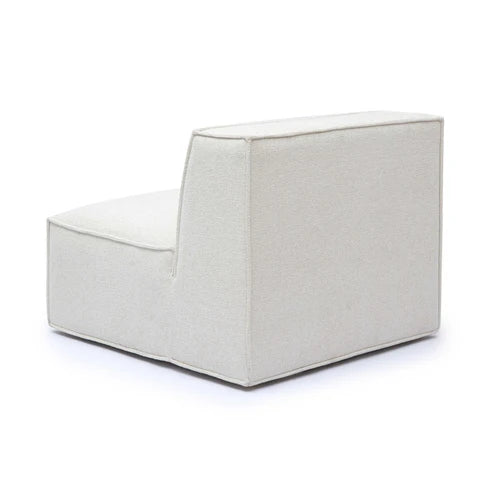 Mindy Performance Chenille Basketweave Modular Armless Chair