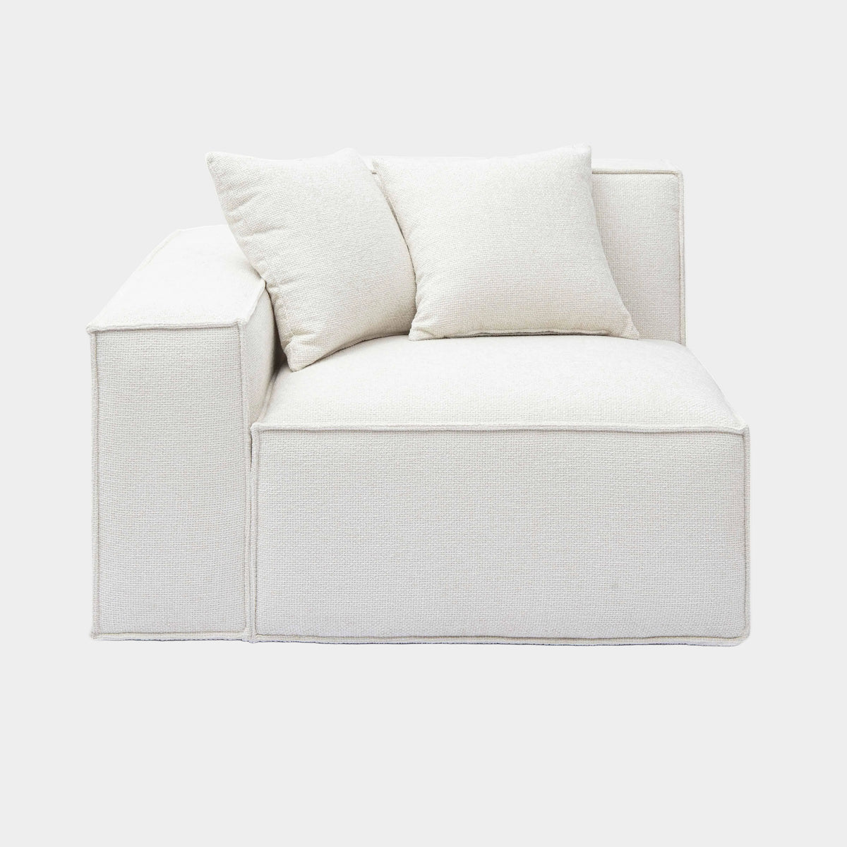 Mindy Performance Chenille Basketweave Modular Corner Chair