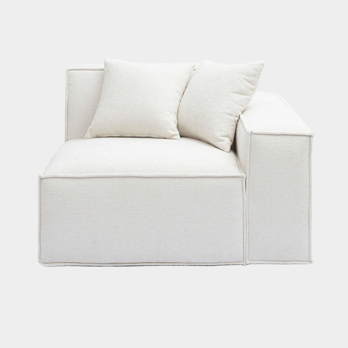 Mindy Performance Chenille Basketweave Modular Corner Chair