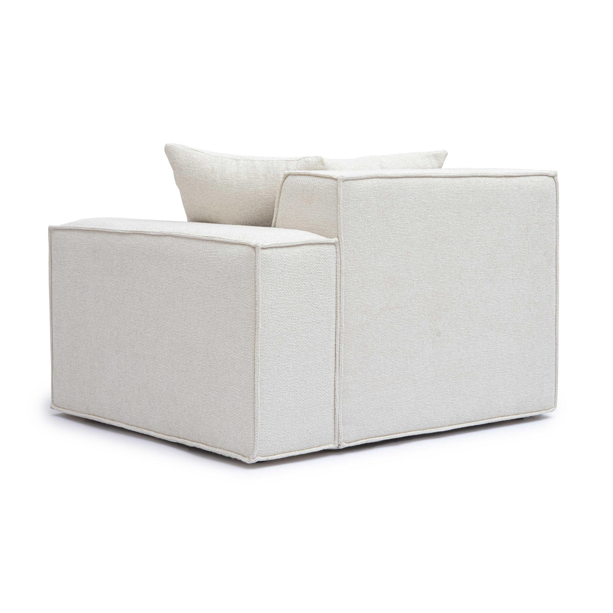 Mindy Performance Chenille Basketweave Modular Corner Chair