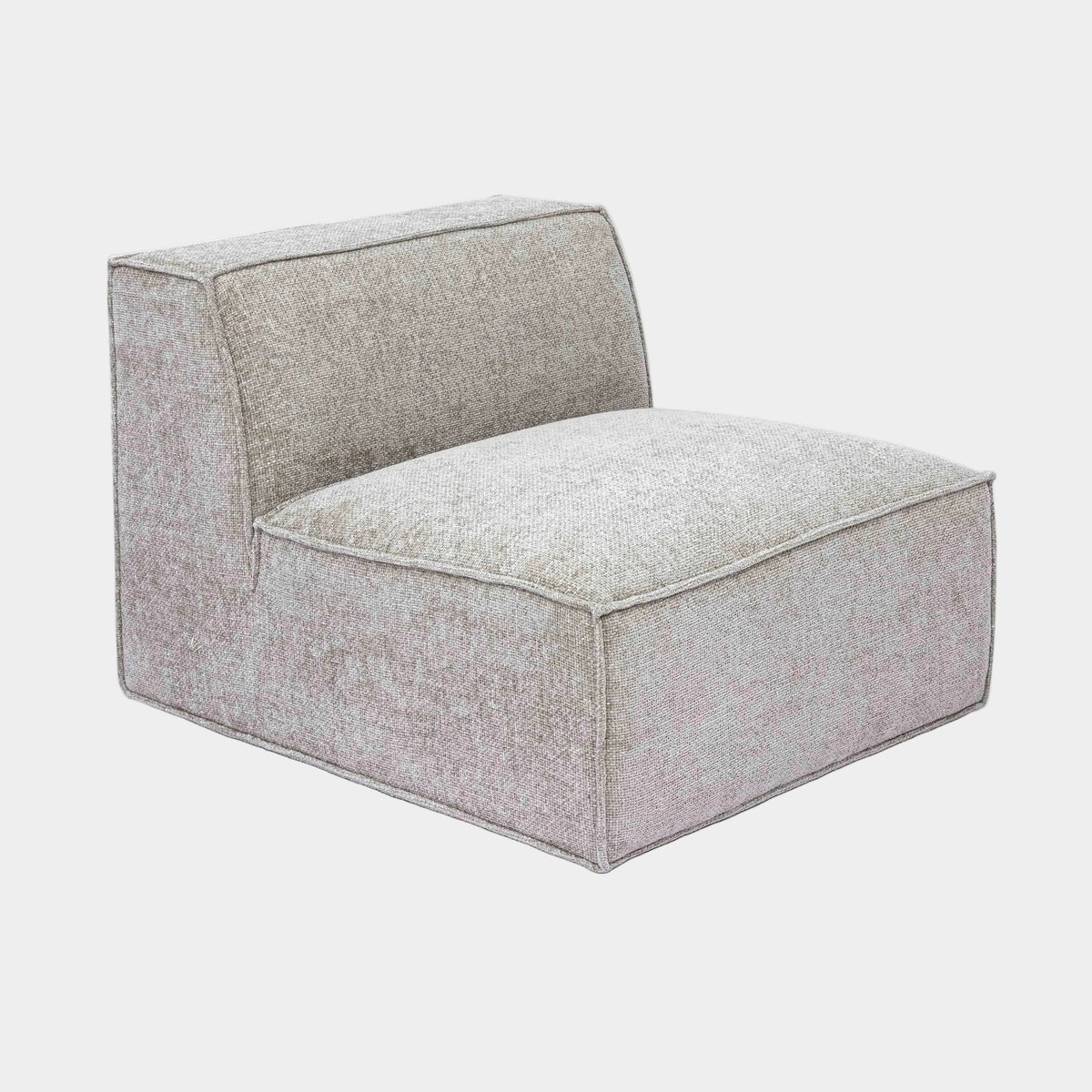 Mindy Performance Chenille Basketweave Modular Armless Chair