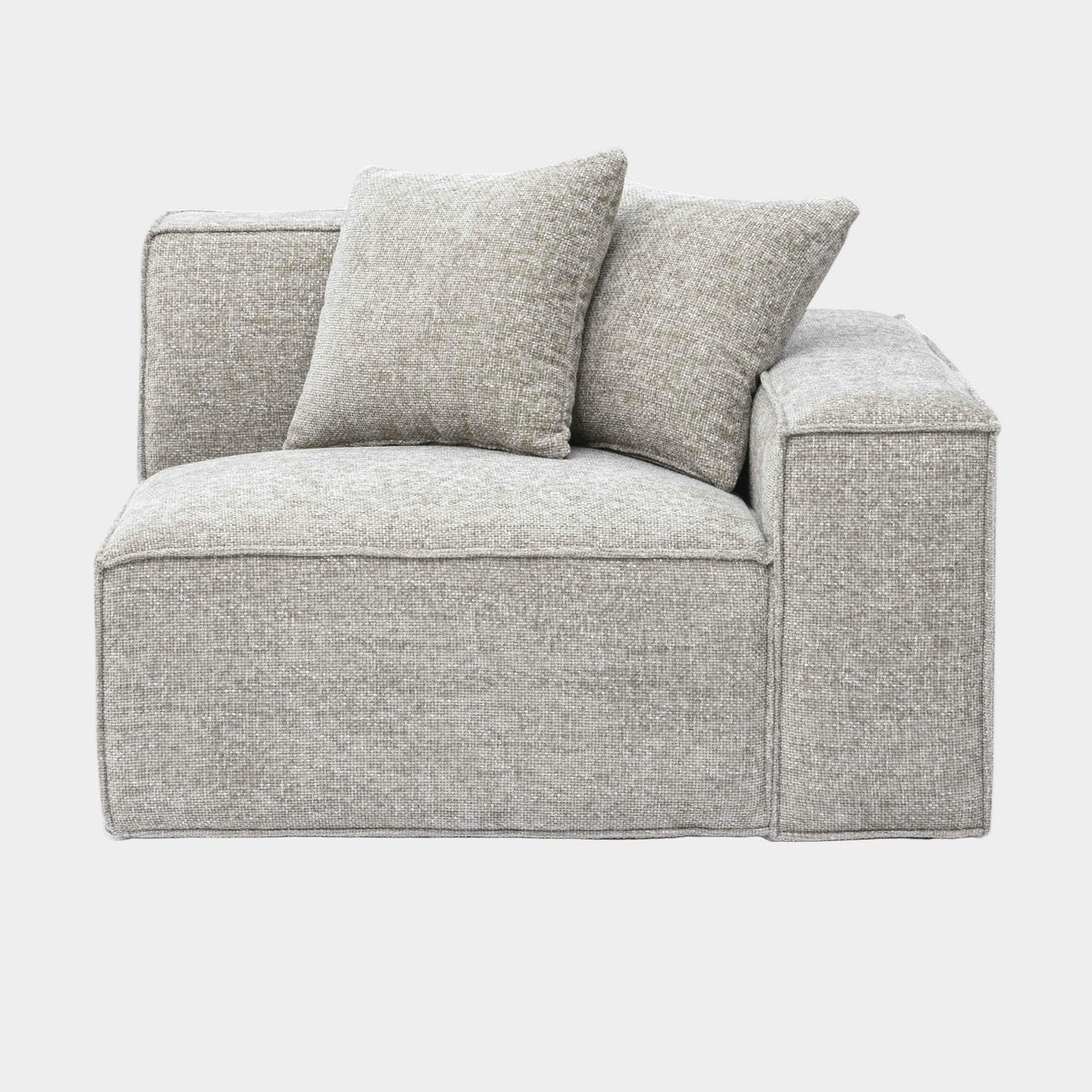 Mindy Performance Chenille Basketweave Modular Corner Chair