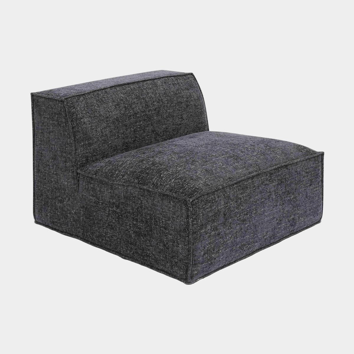 Mindy Performance Chenille Basketweave Modular Armless Chair