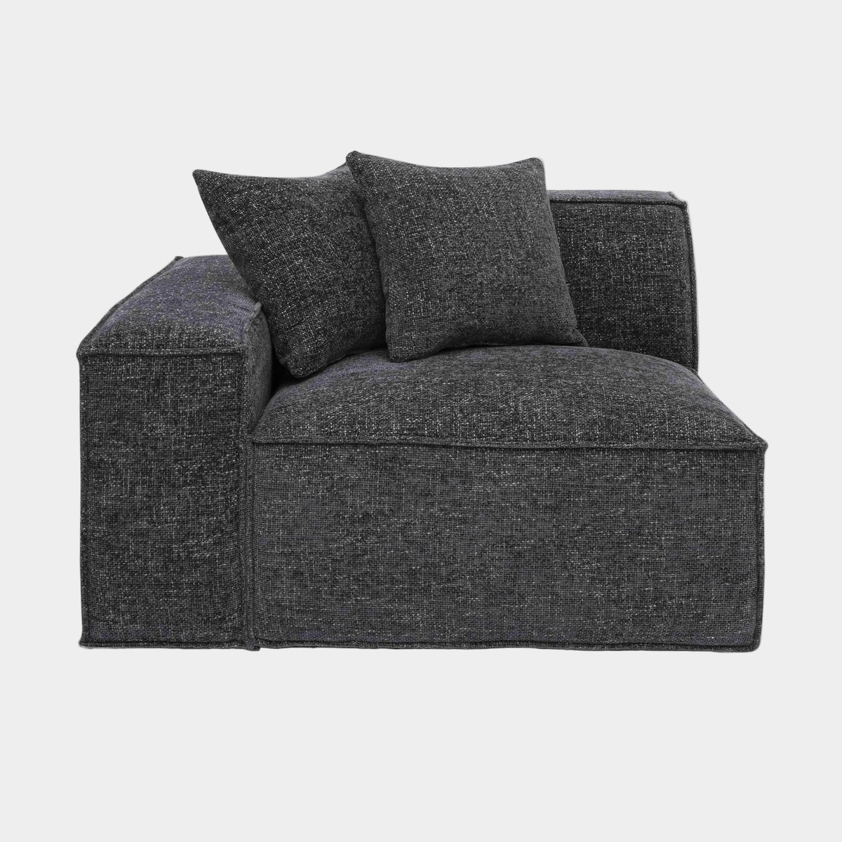 Mindy Performance Chenille Basketweave Modular Corner Chair