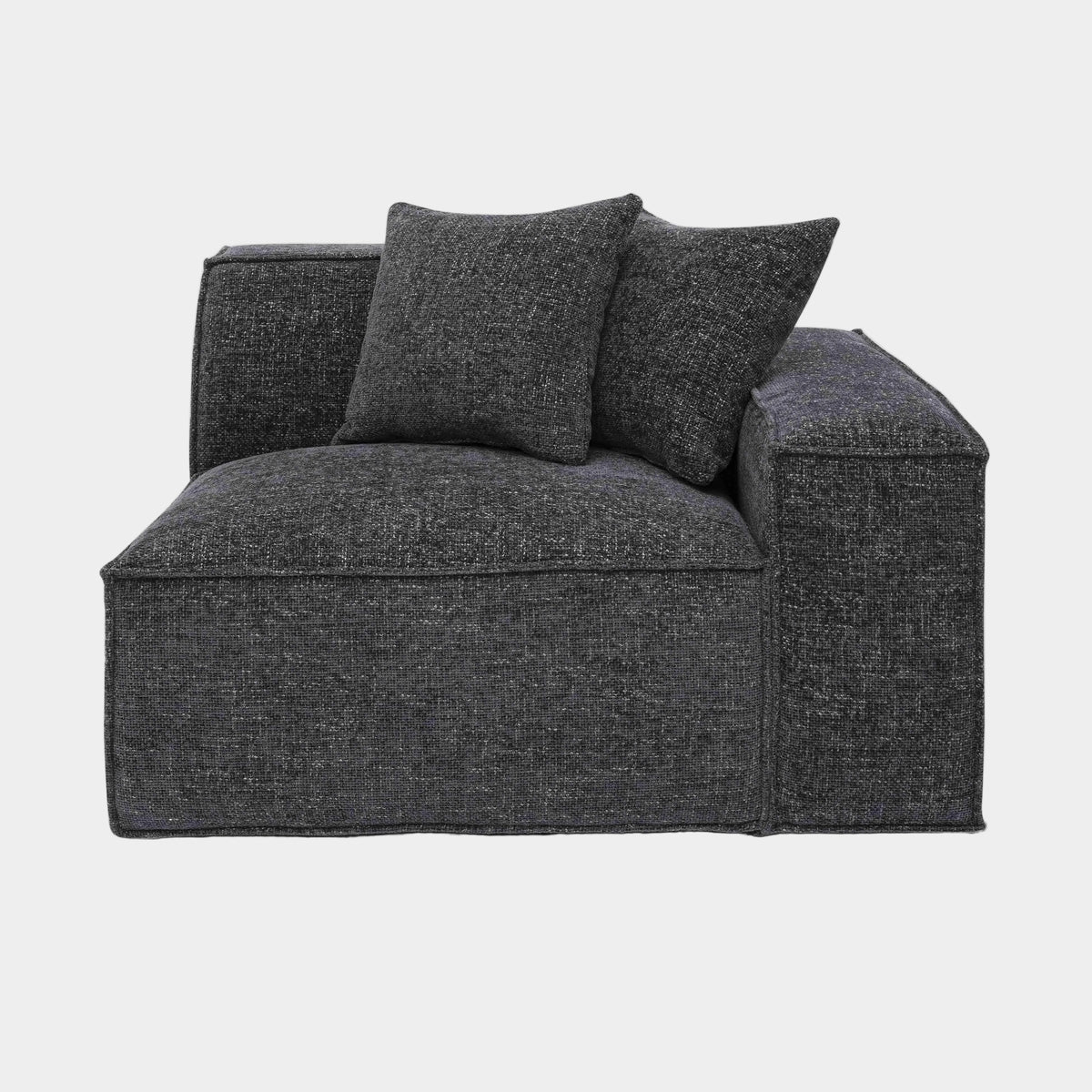 Mindy Performance Chenille Basketweave Modular Corner Chair