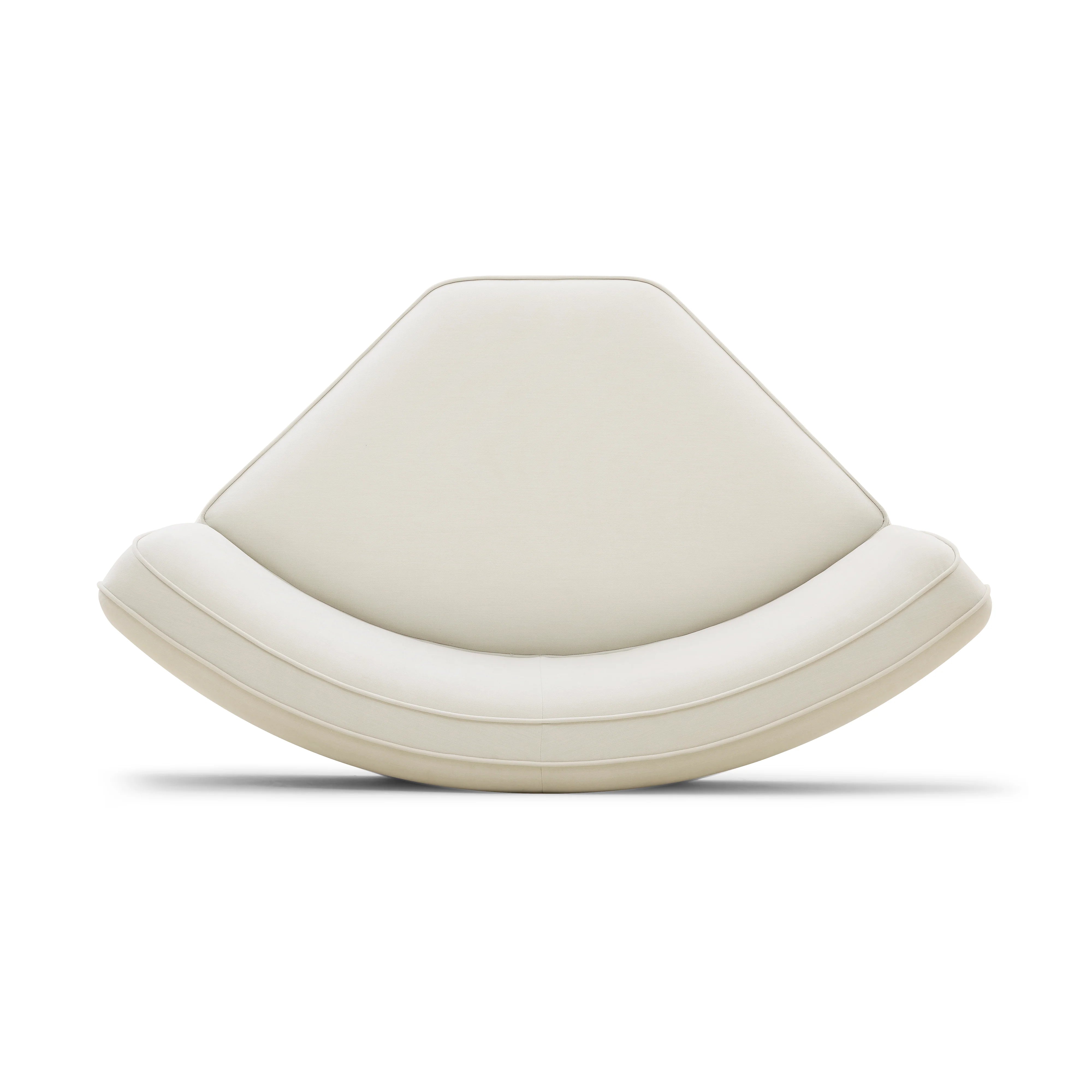 Travie Sand Upcycled Performance Linen Wedge Corner Chair