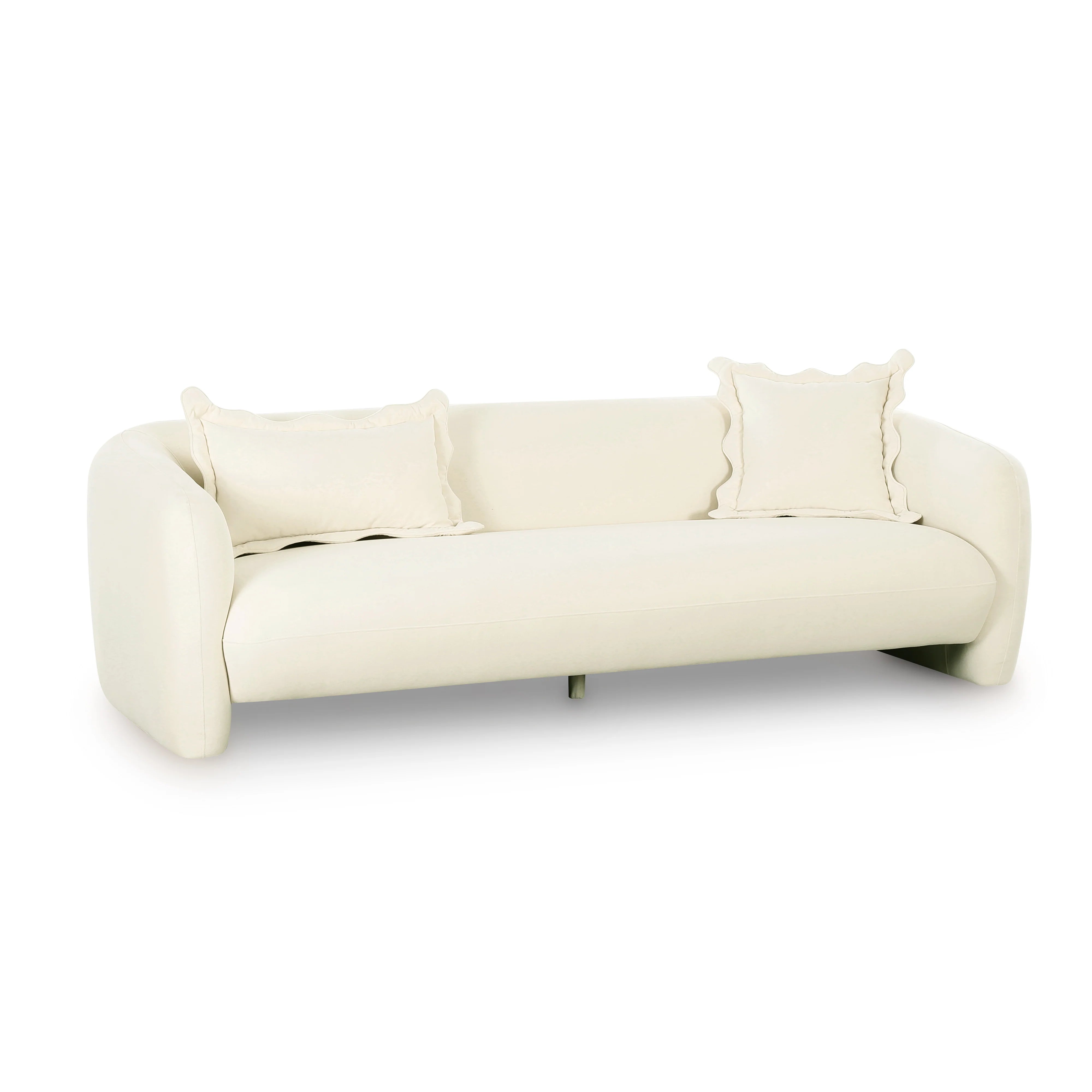 Lou 91" Performance Velvet Sofa