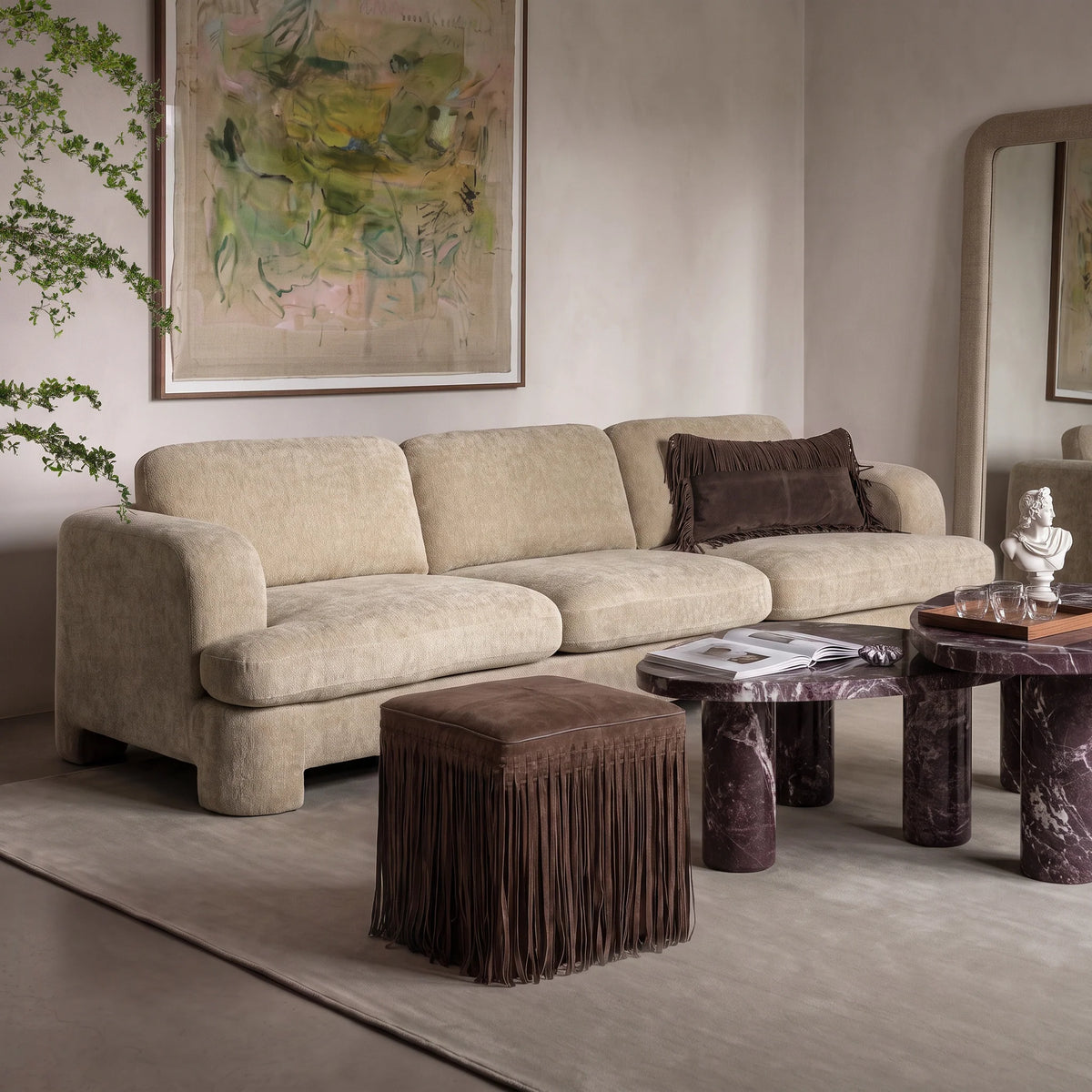 Halsey 102" Textured Fabric Sofa