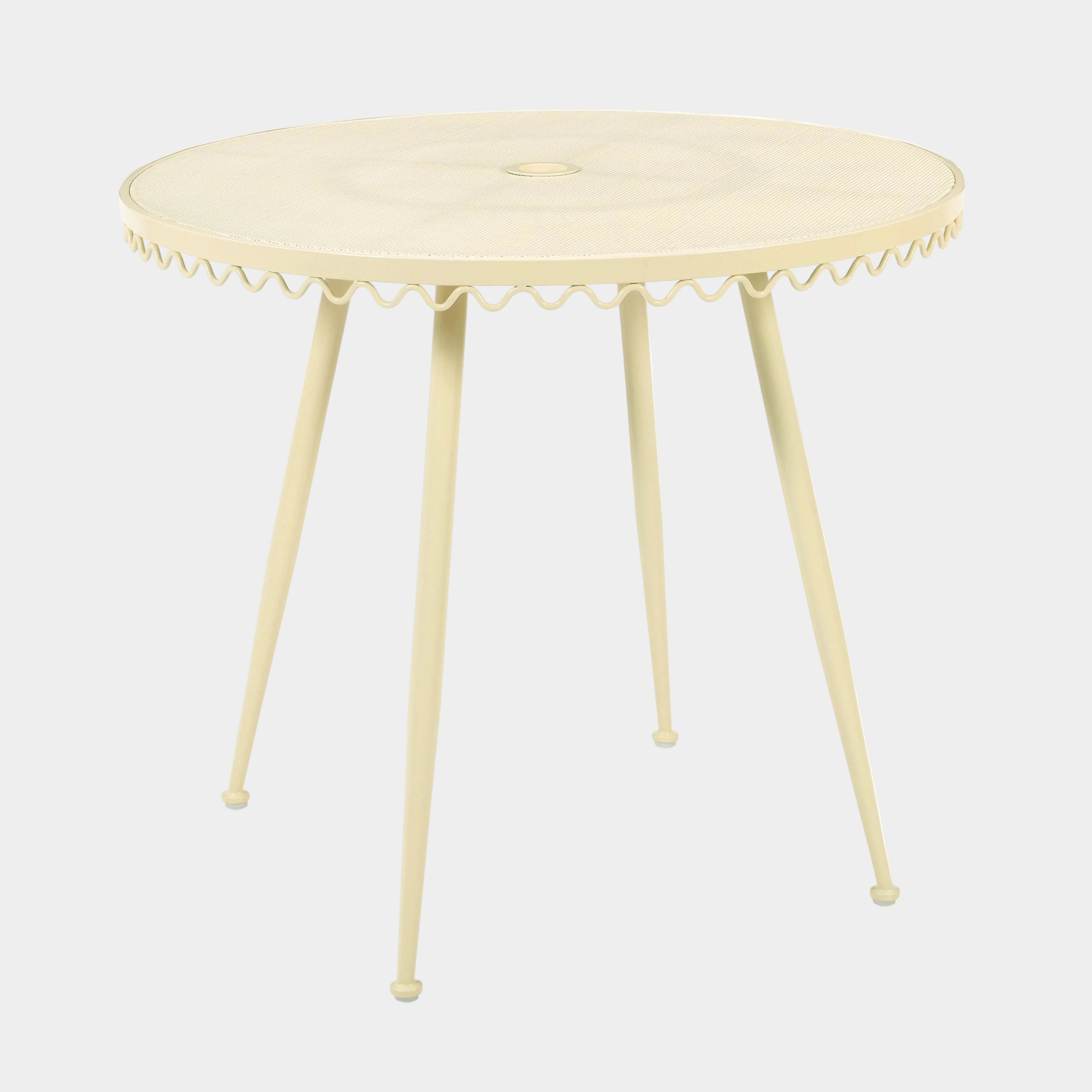 Erica 34" Wrought Iron Outdoor Round Cafe Table