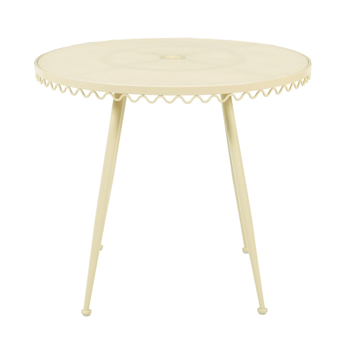 Erica Cream Wrought Iron Outdoor Cafe Table