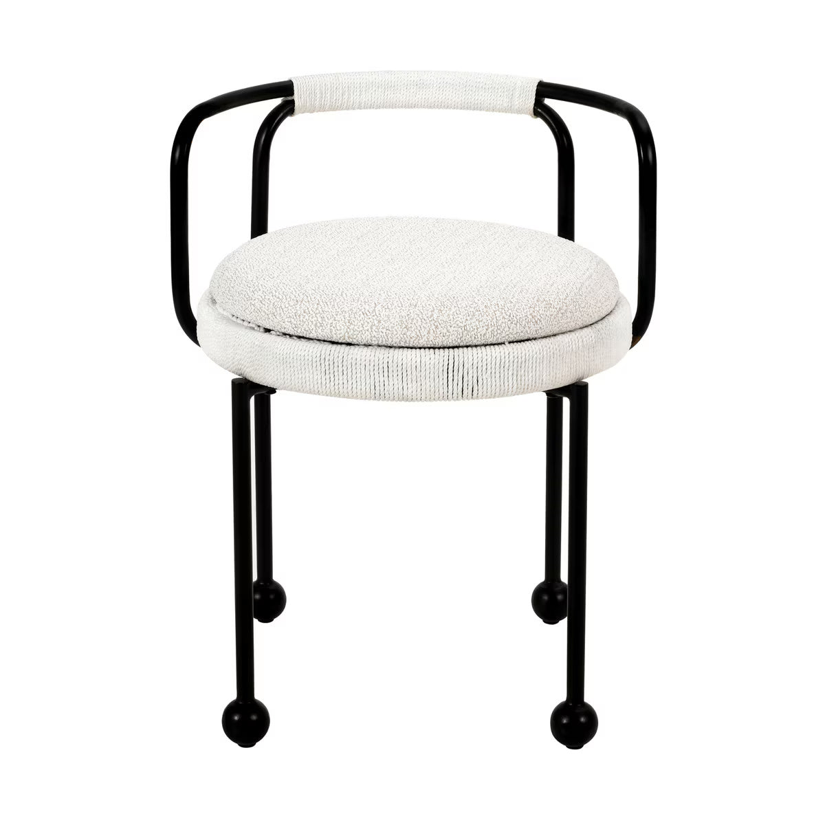 Pansy Cream Outdoor Dining Chair