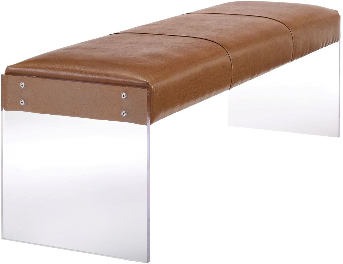 Envy  Performane Vegan Leather and Acrylic Bench