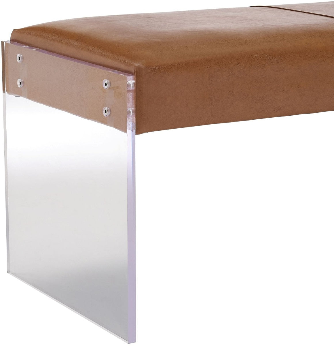 Envy  Performane Vegan Leather and Acrylic Bench