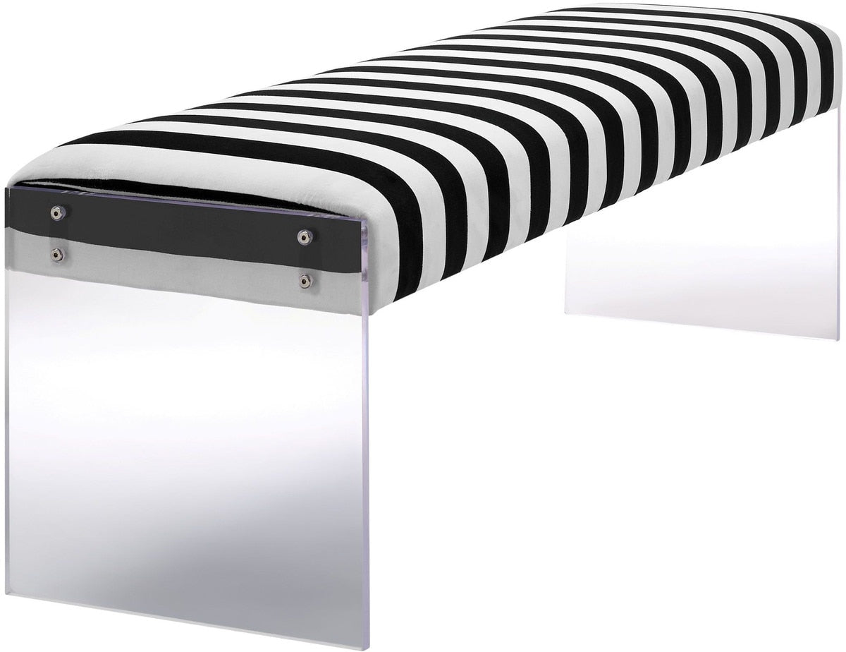 Envy  Performane Vegan Leather and Acrylic Bench