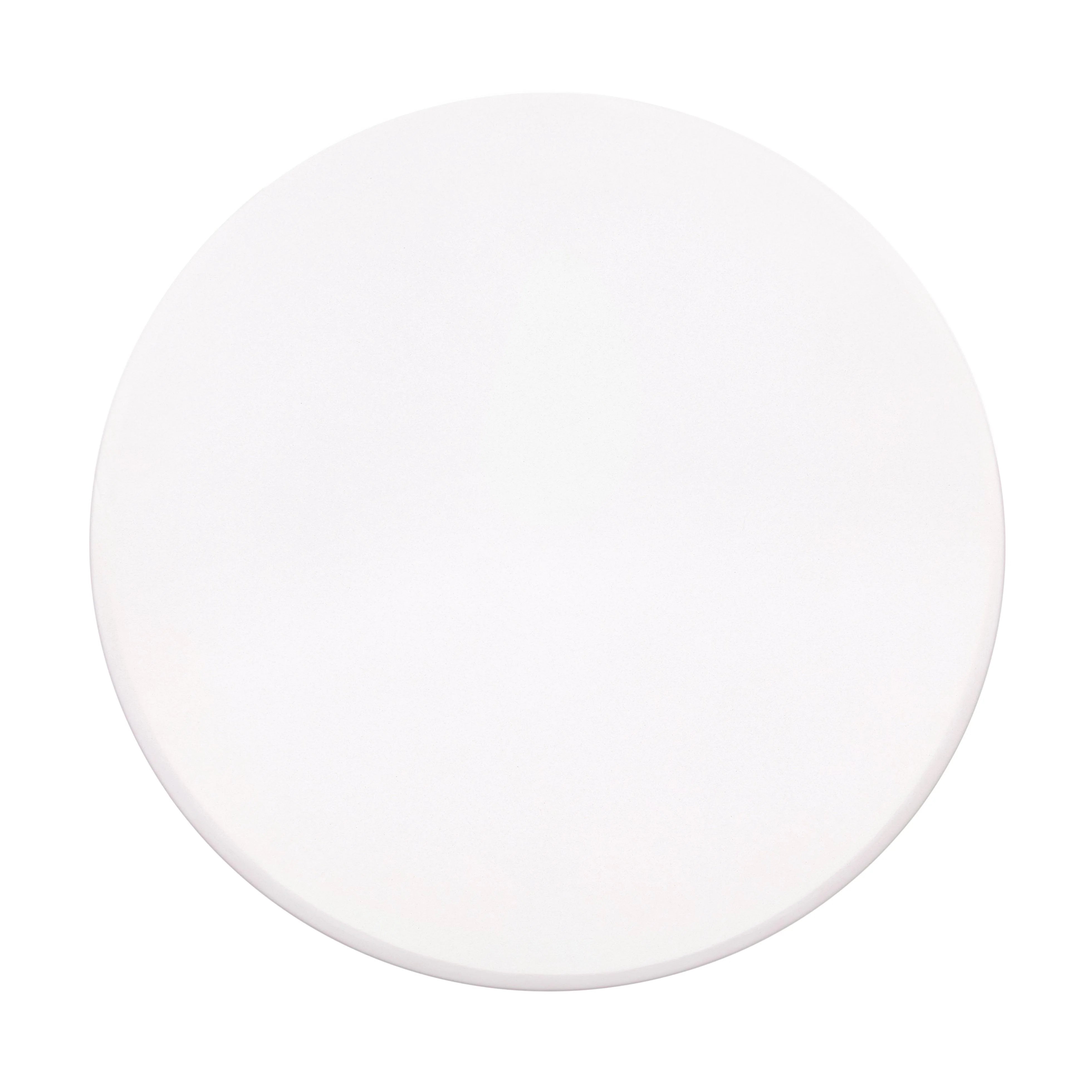 Tulum 27.5" Ivory Concrete Indoor / Outdoor Round Coffee Table
