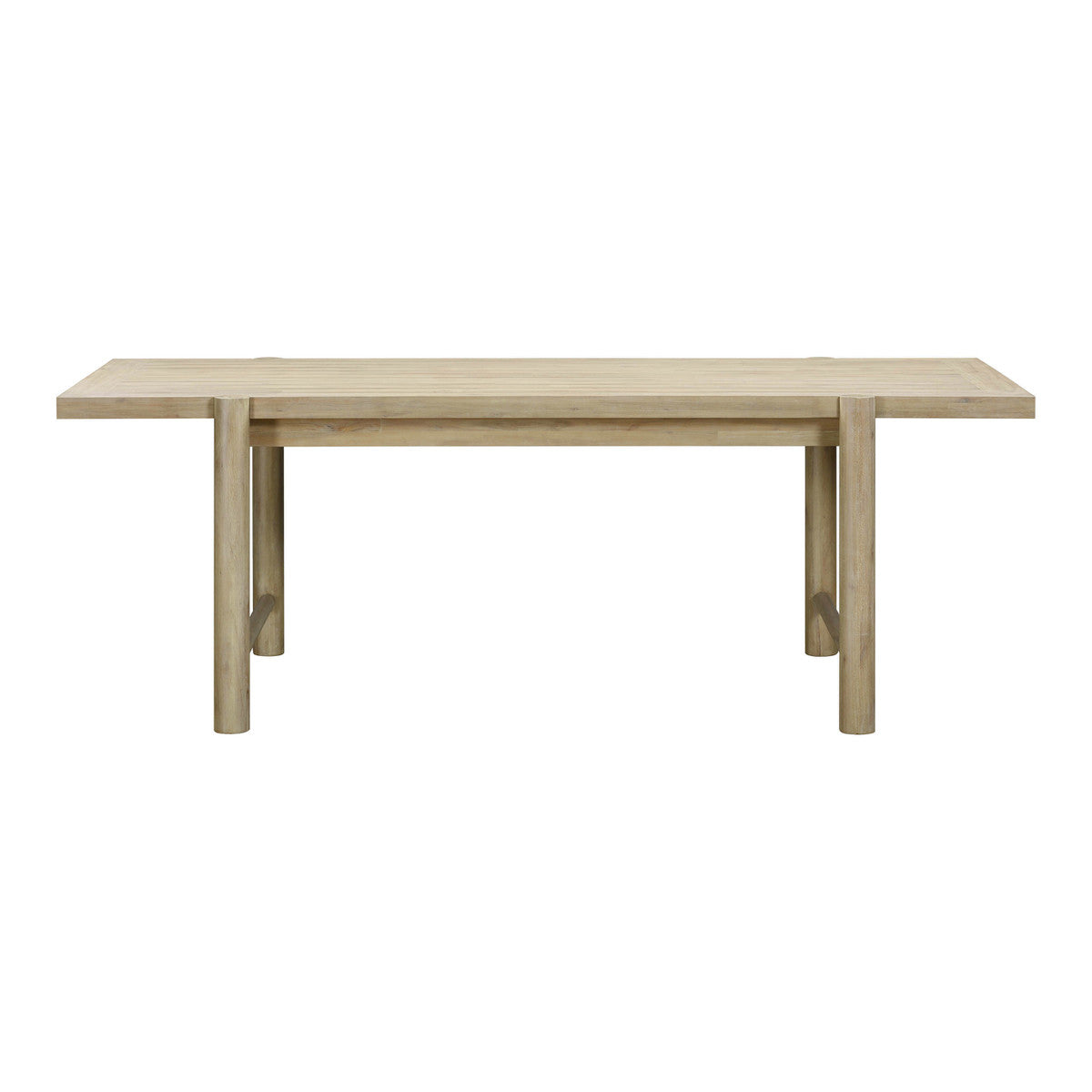 Gata Light Teak Outdoor 87" Rectangular Dining Table