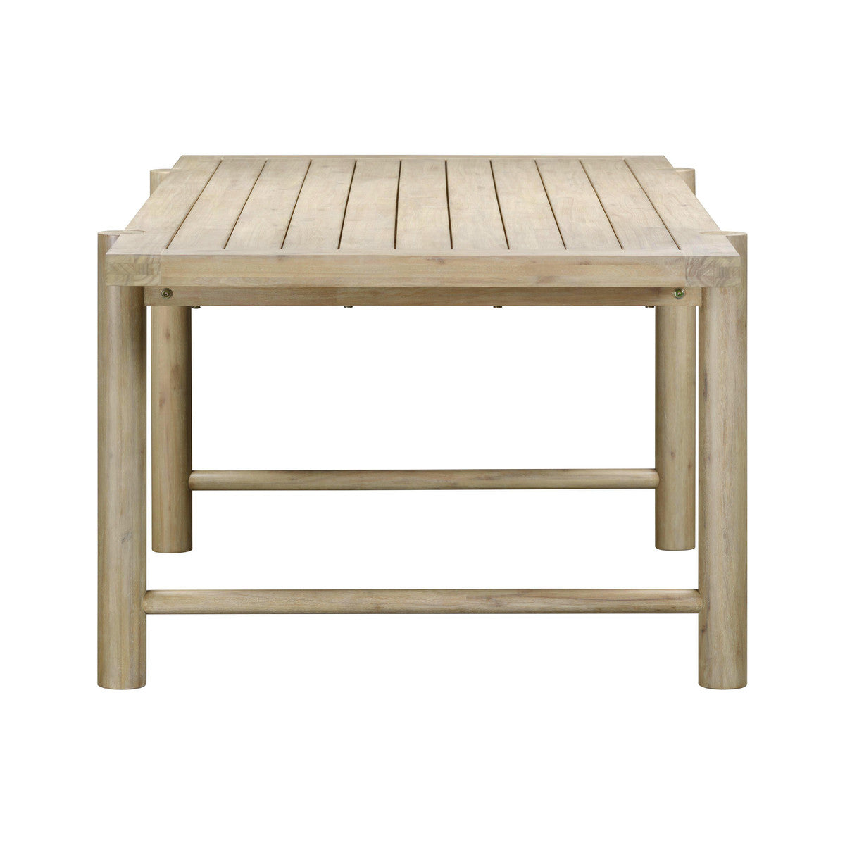 Gata Light Teak Outdoor 87" Rectangular Dining Table