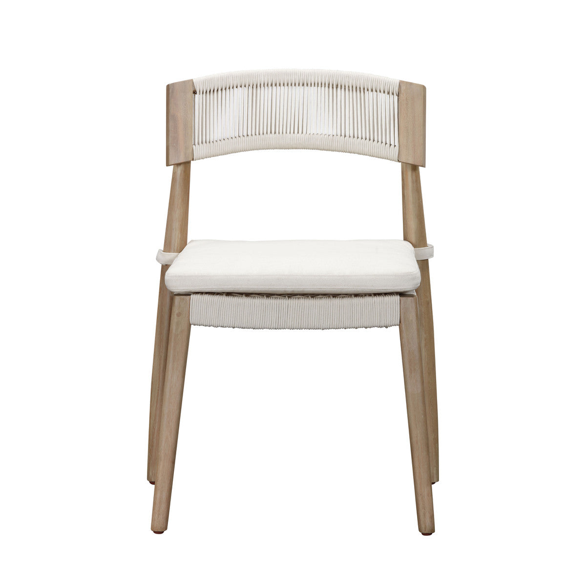 Chaise de salle à manger d'extérieur Gata Cream - Lot de 2 