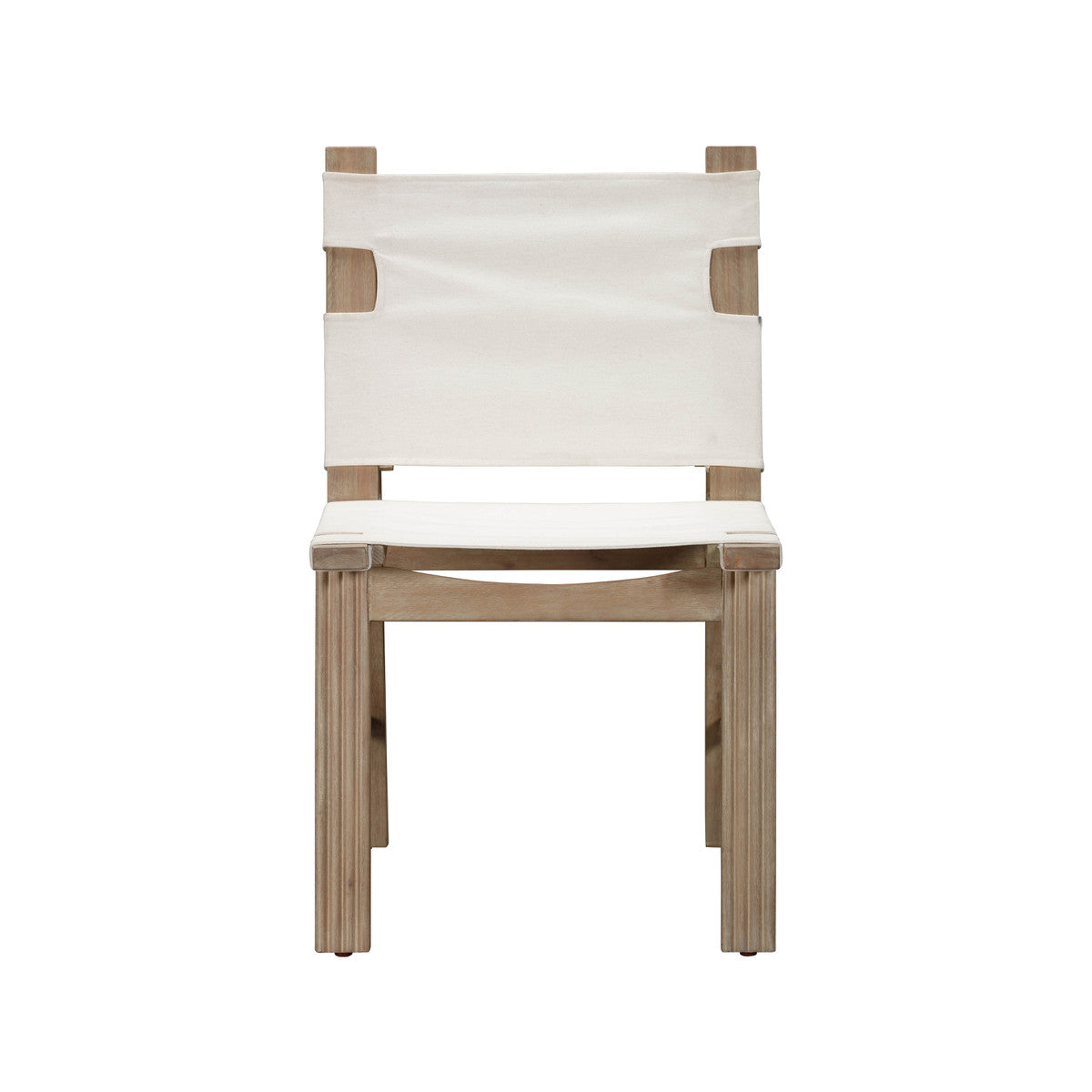 Chaise de salle à manger d'extérieur Cassie Cream - Lot de 2 