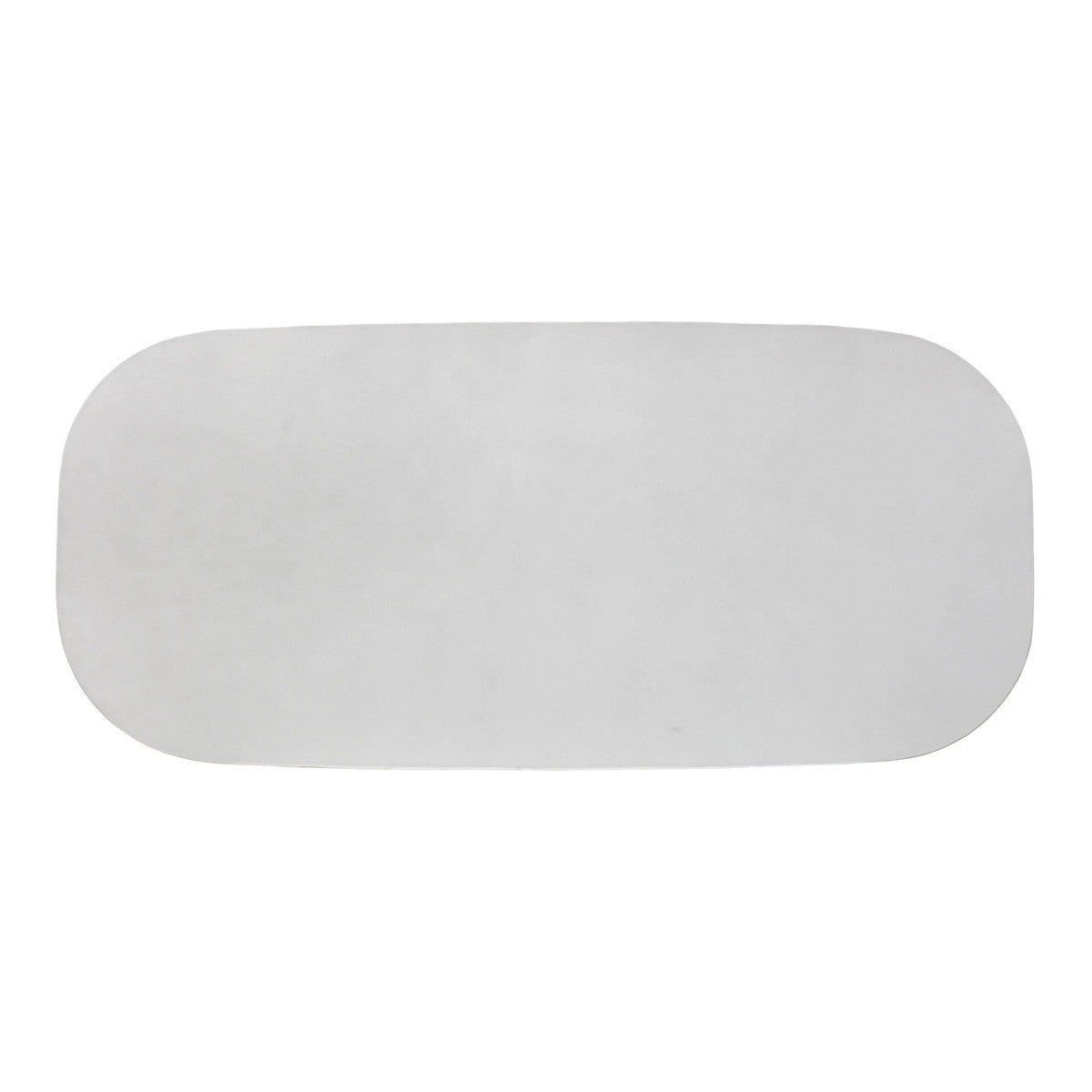 Margot Light Grey Faux Plaster Indoor / Outdoor Concrete 83" Oval Dining Table