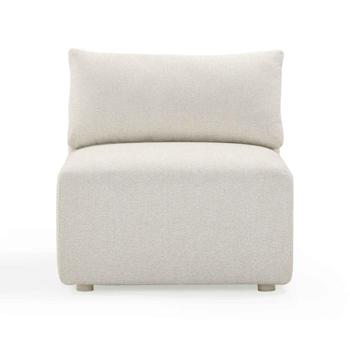 Hangover Cream Modular Outdoor Armless Chair
