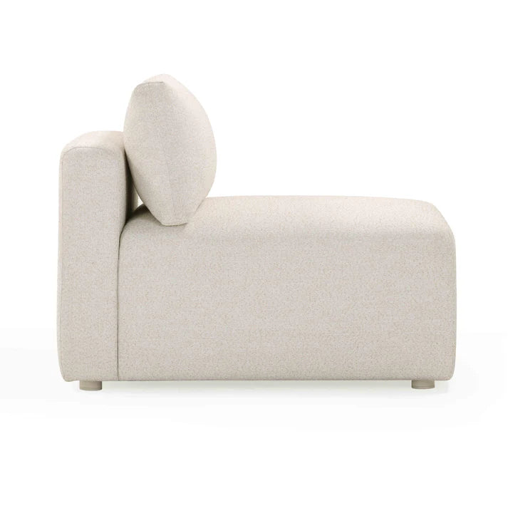 Hangover Cream Modular Outdoor Armless Chair