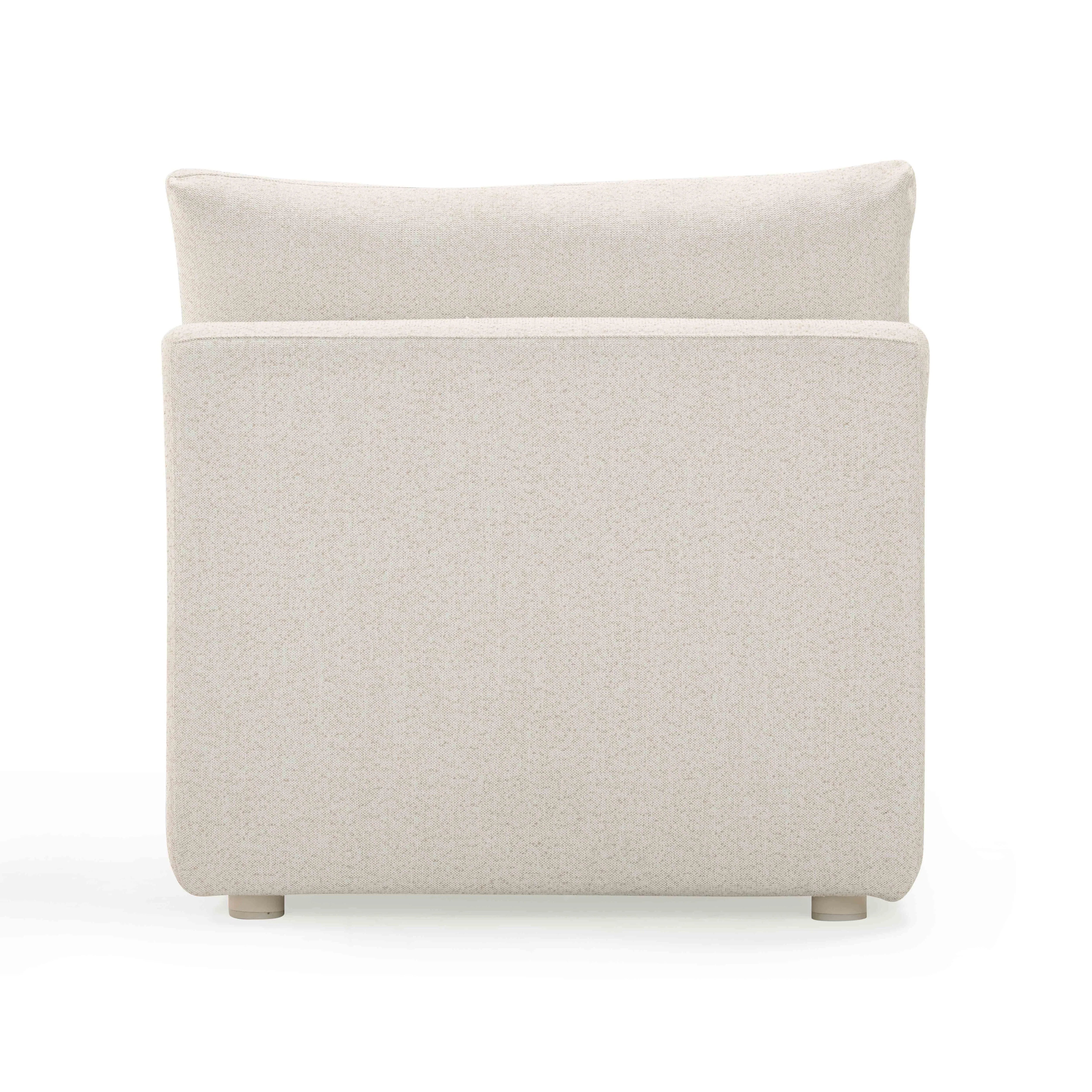 Hangover Cream Performance Fabric Outdoor Modular Armless Chair