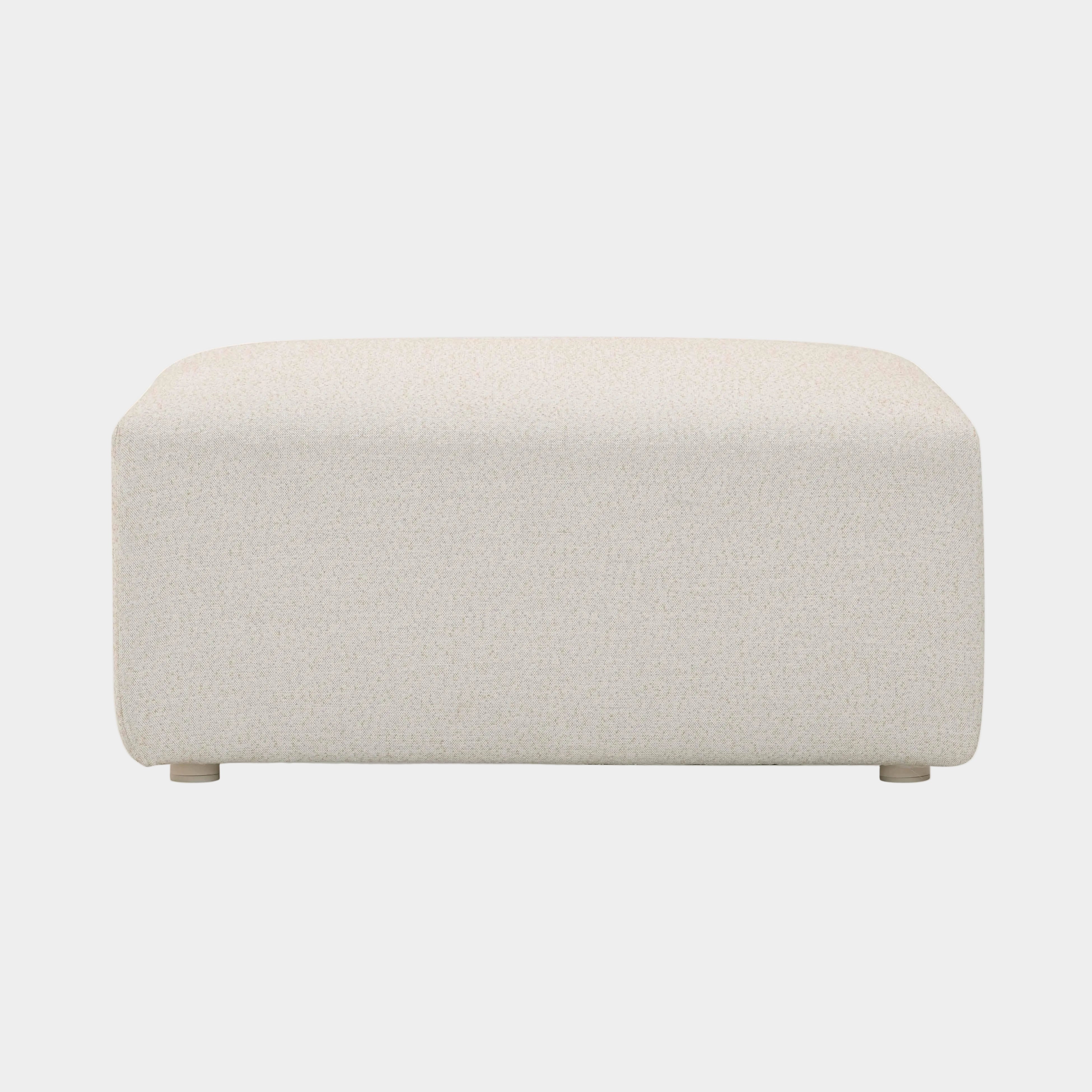 Hangover Cream Performance Fabric Outdoor Ottoman