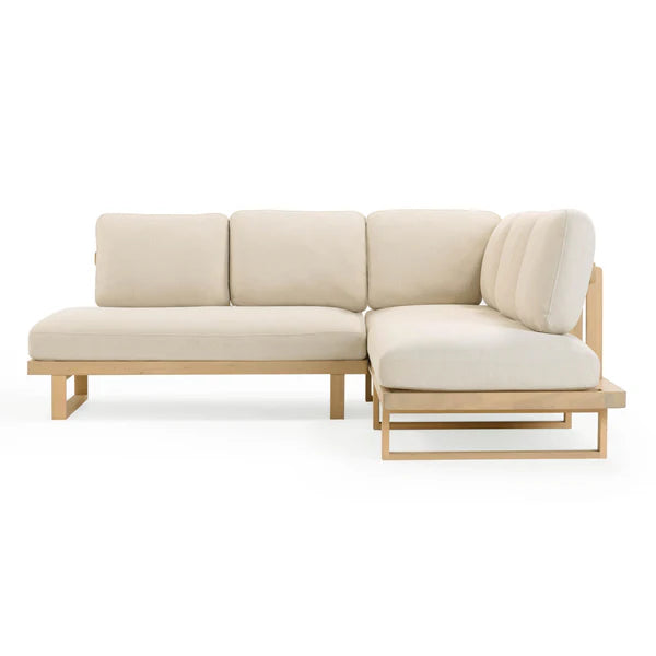 Evan Cream Outdoor L-Sectional