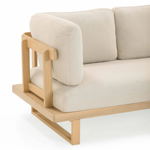 Evan Cream Outdoor L-Sectional
