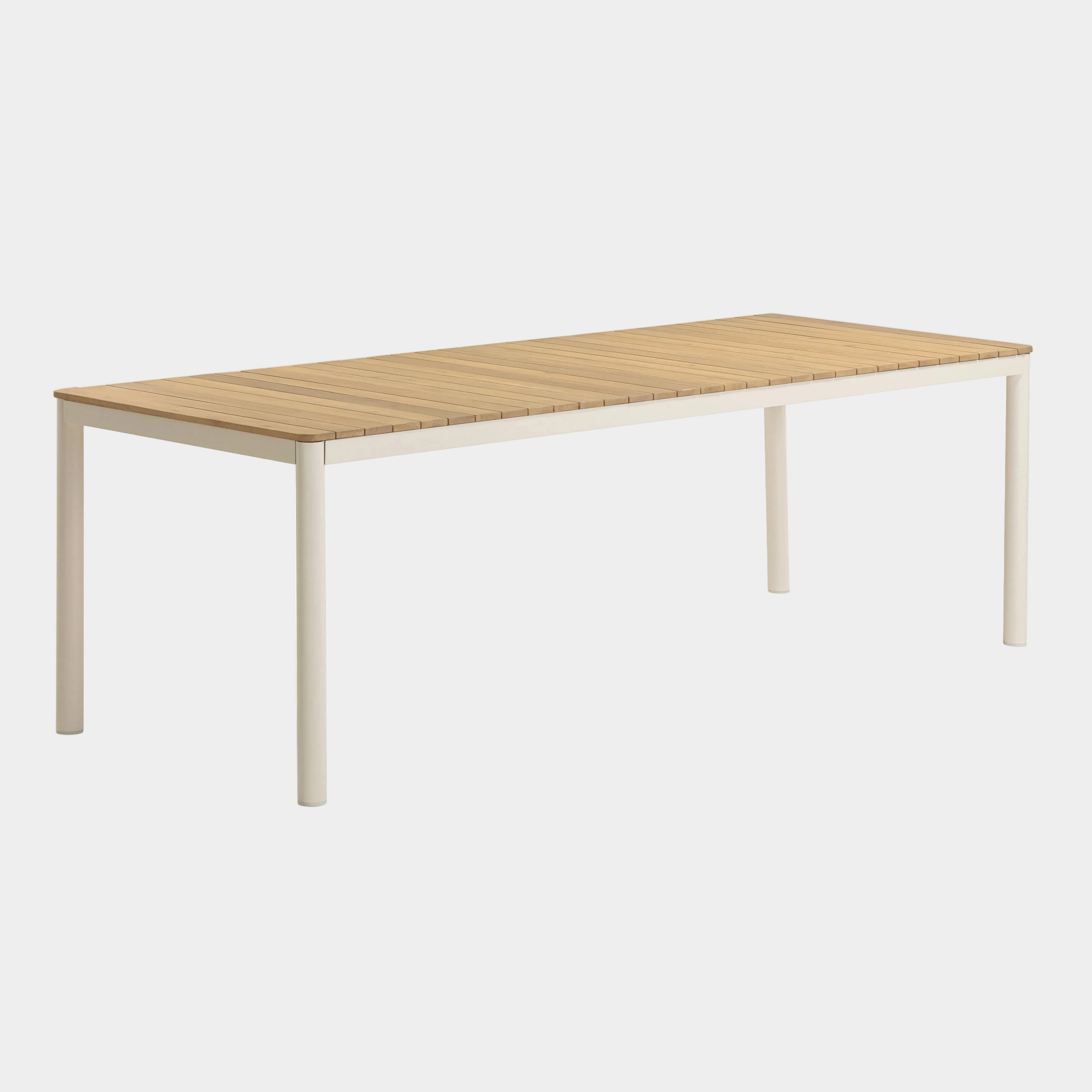 Sardinia 95" Light Teak Outdoor Rectangular Dining Table