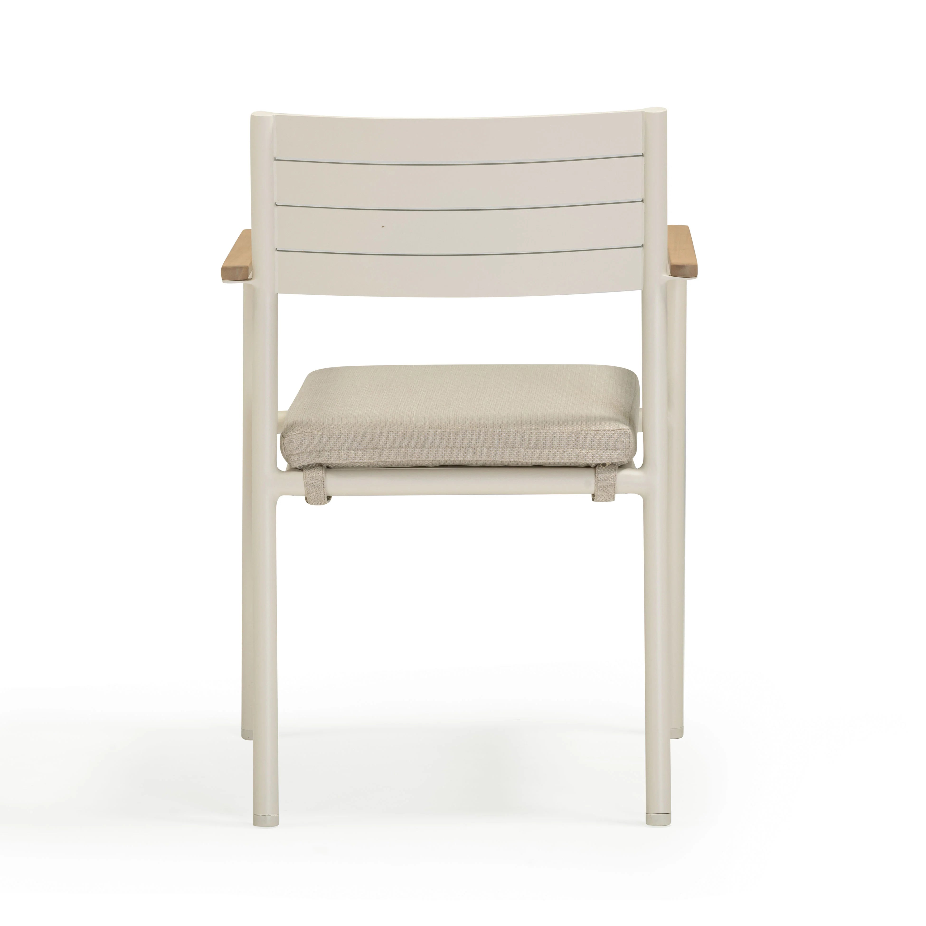 Sardinia Cream Performance Fabric Outdoor Dining Chair - Set of 2