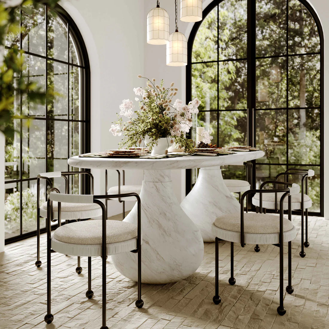 Smooch Indoor / Outdoor 87" Dining Table