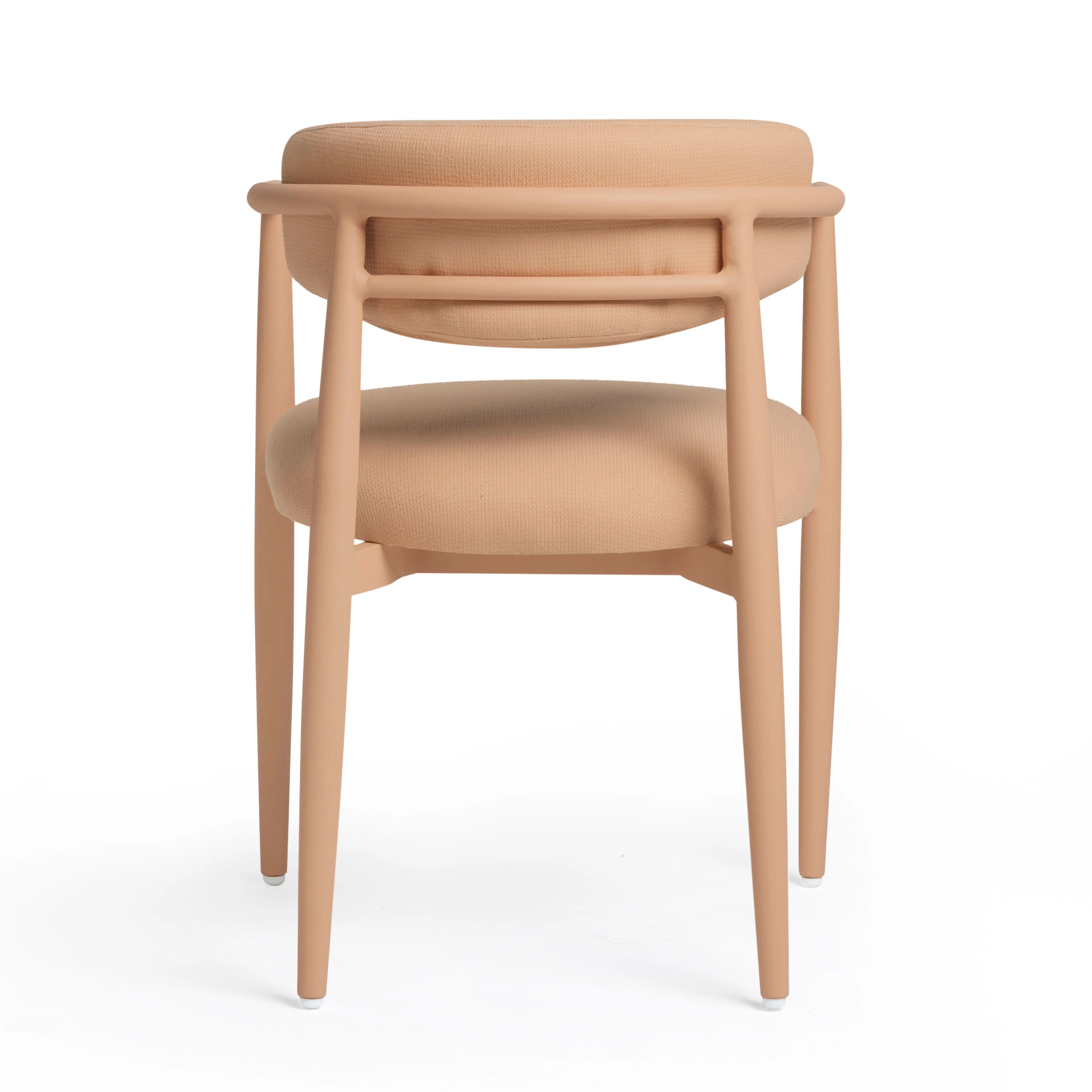 Annika Textured Contract-Grade Fabric Outdoor Dining Arm Chair