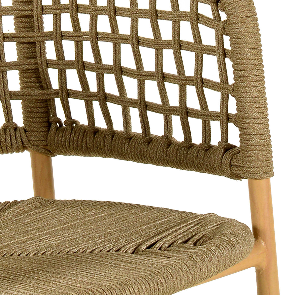 Niel Oak Finish Outdoor Dining Chair