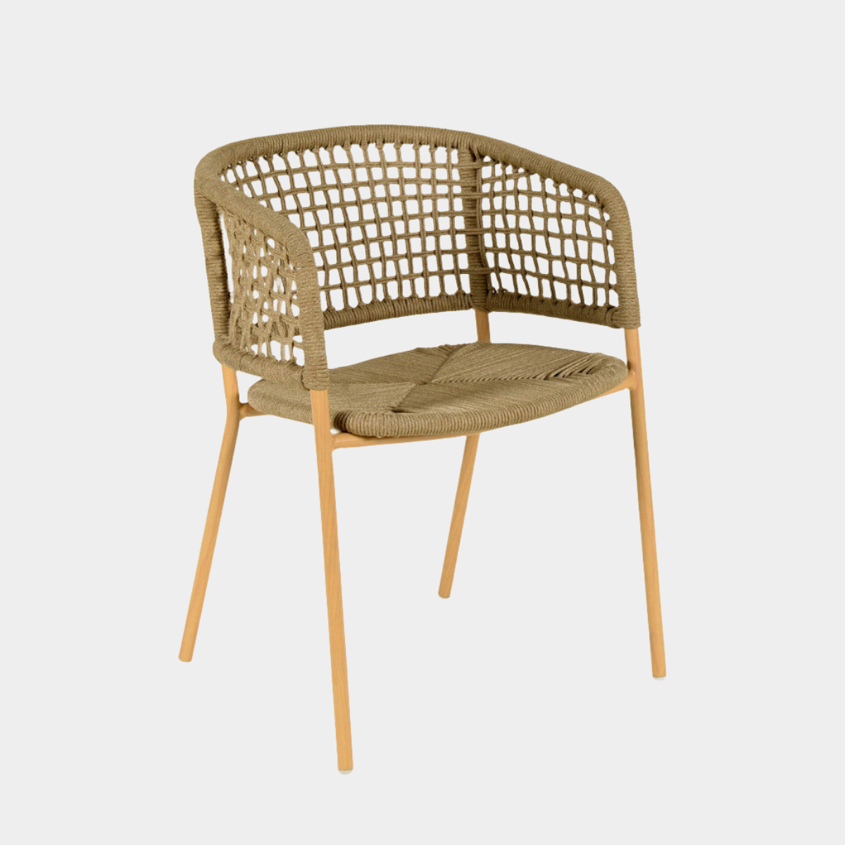 Niel Oak Finish Outdoor Dining Chair