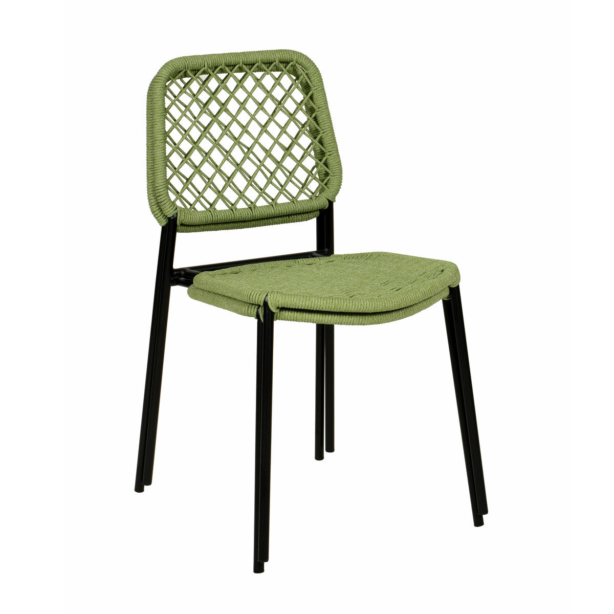 Lucy Cord Stackable Outdoor Dining Chair