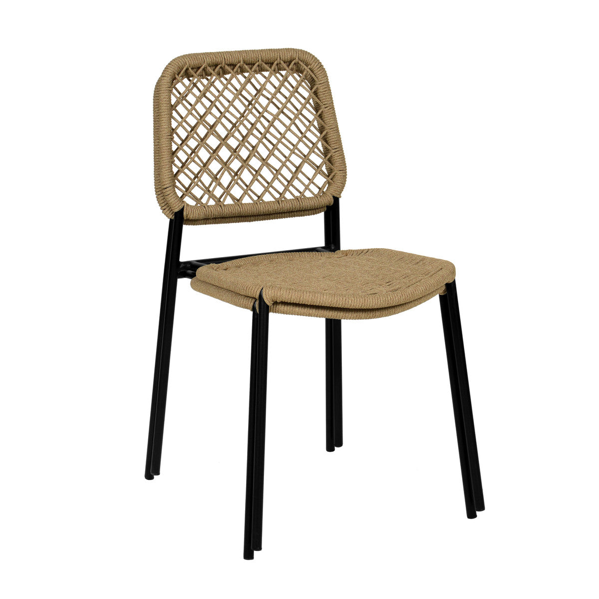 Lucy Cord Stackable Outdoor Dining Chair