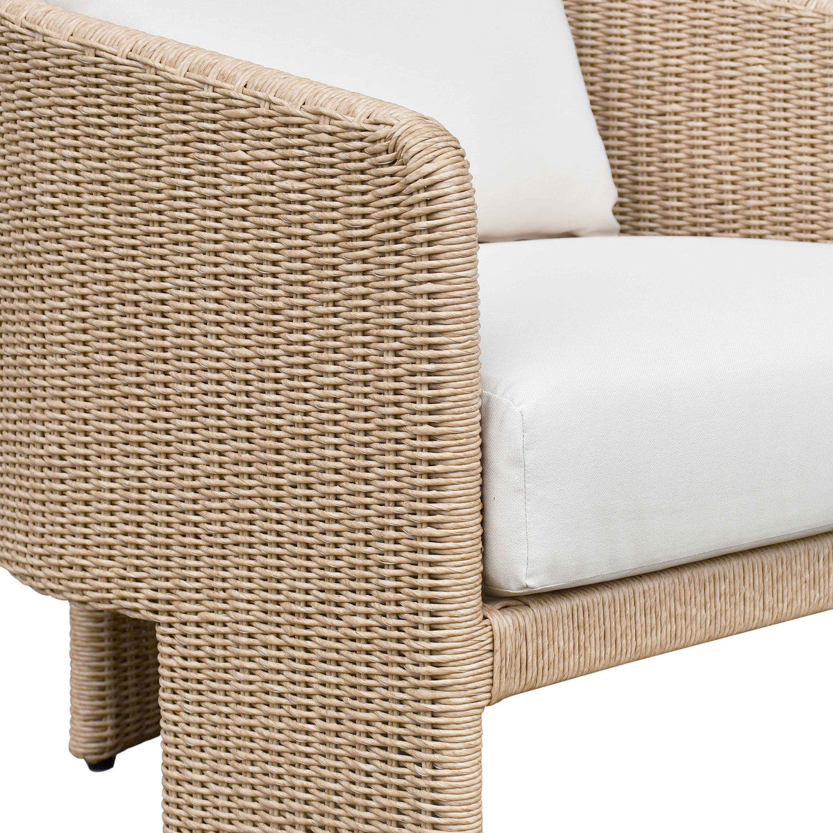 Alexa Cream Performance Fabric Outdoor Armchair