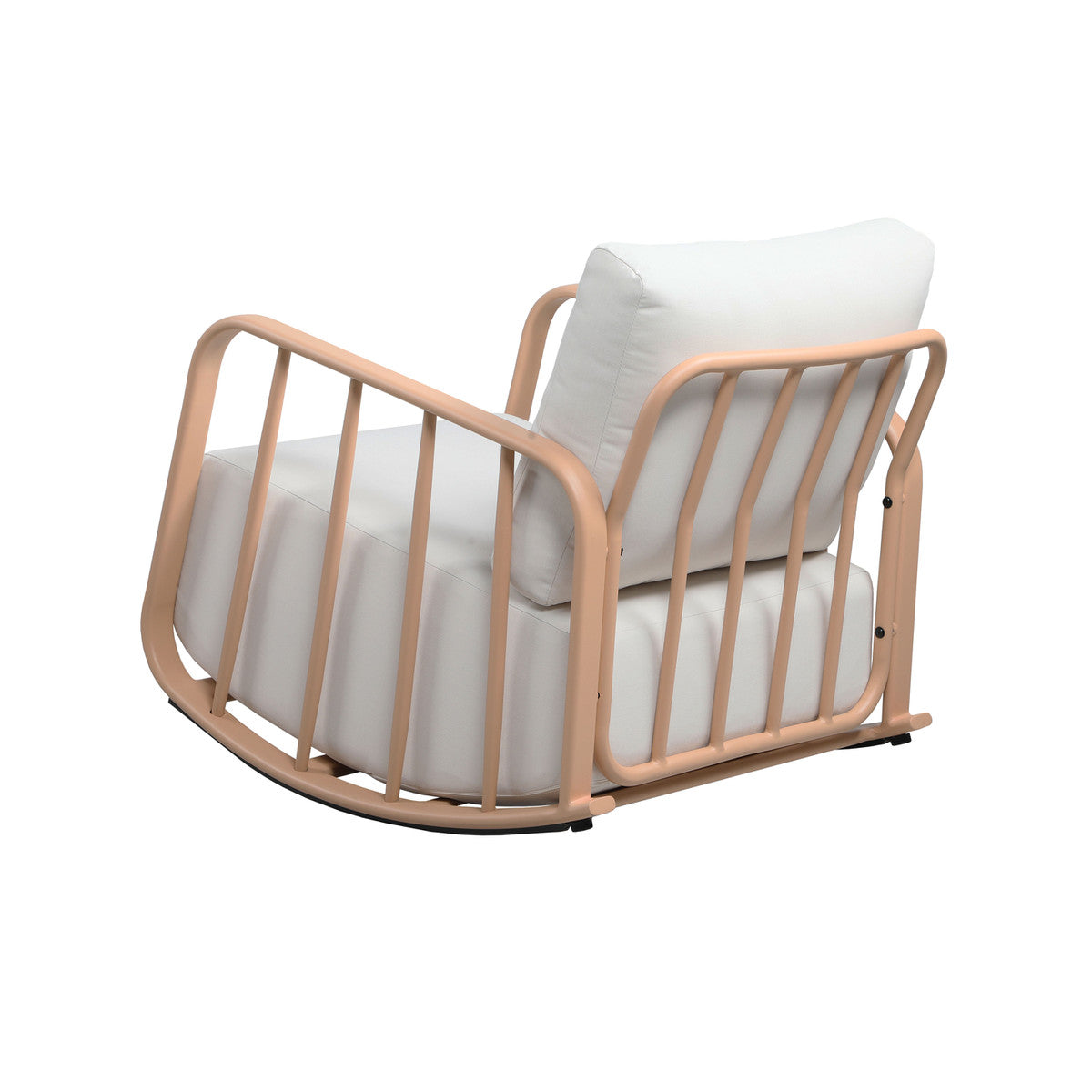 Violette Terracotta and Cream Outdoor Rocking Chair