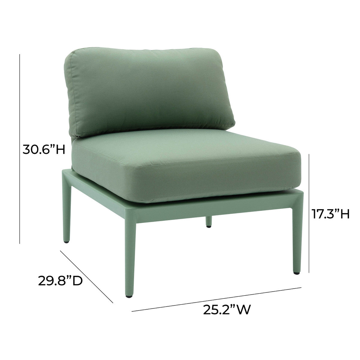 Kapri Modular Outdoor Armless Chair