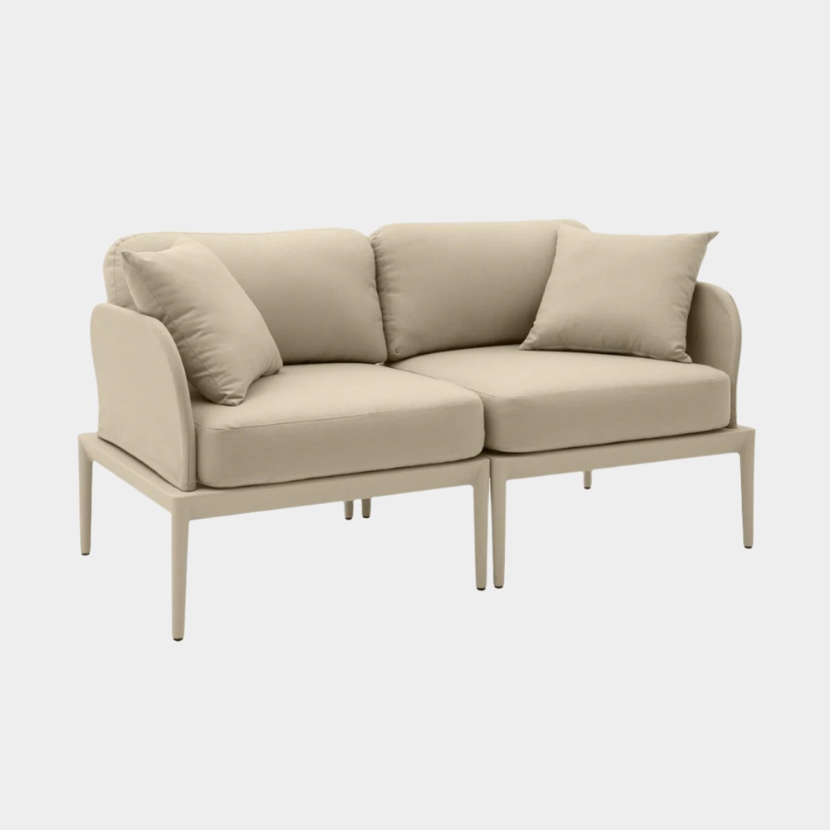 Kapri Moss Green Modular Outdoor Loveseat