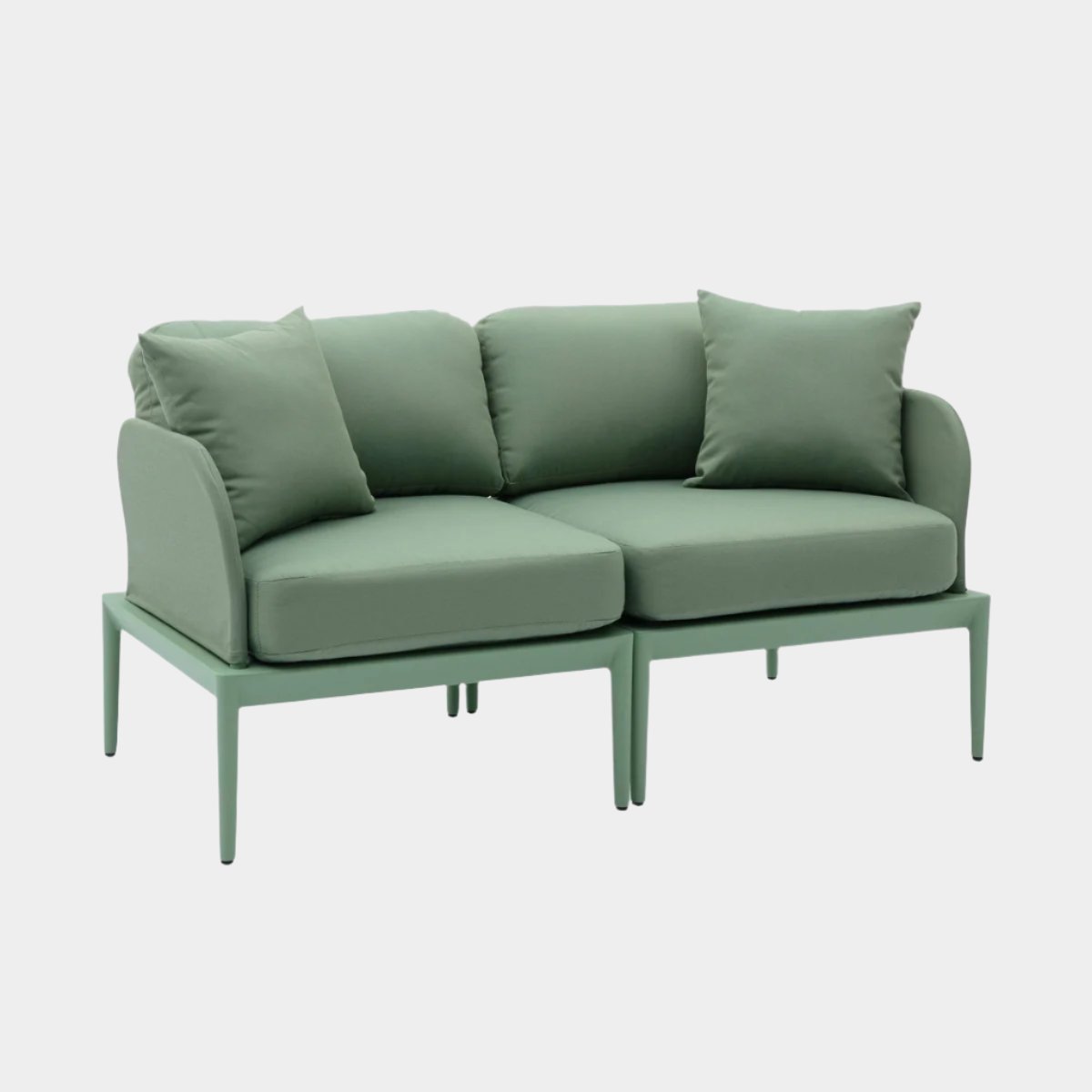 Kapri Moss Green Modular Outdoor Loveseat