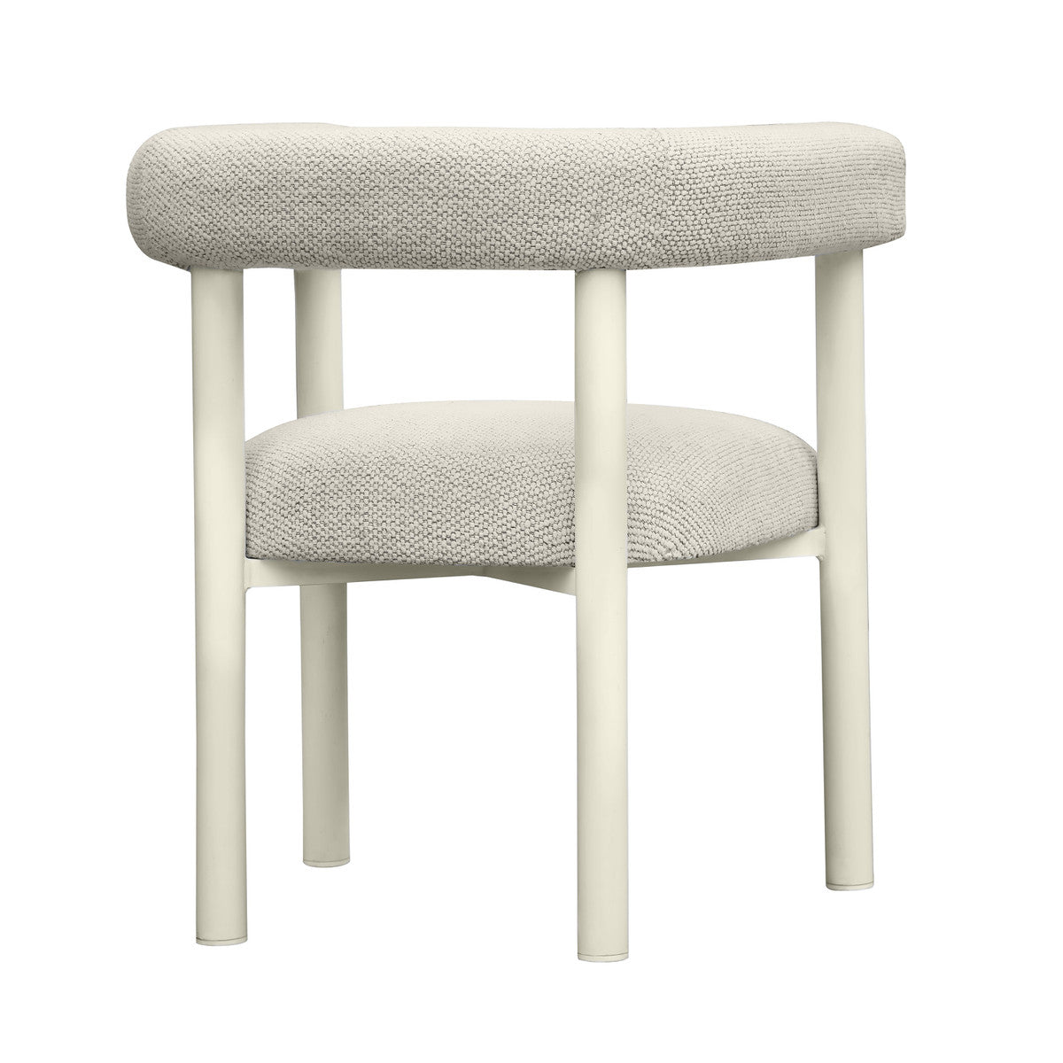 Jackie Cream Outdoor Textured Dining Chair