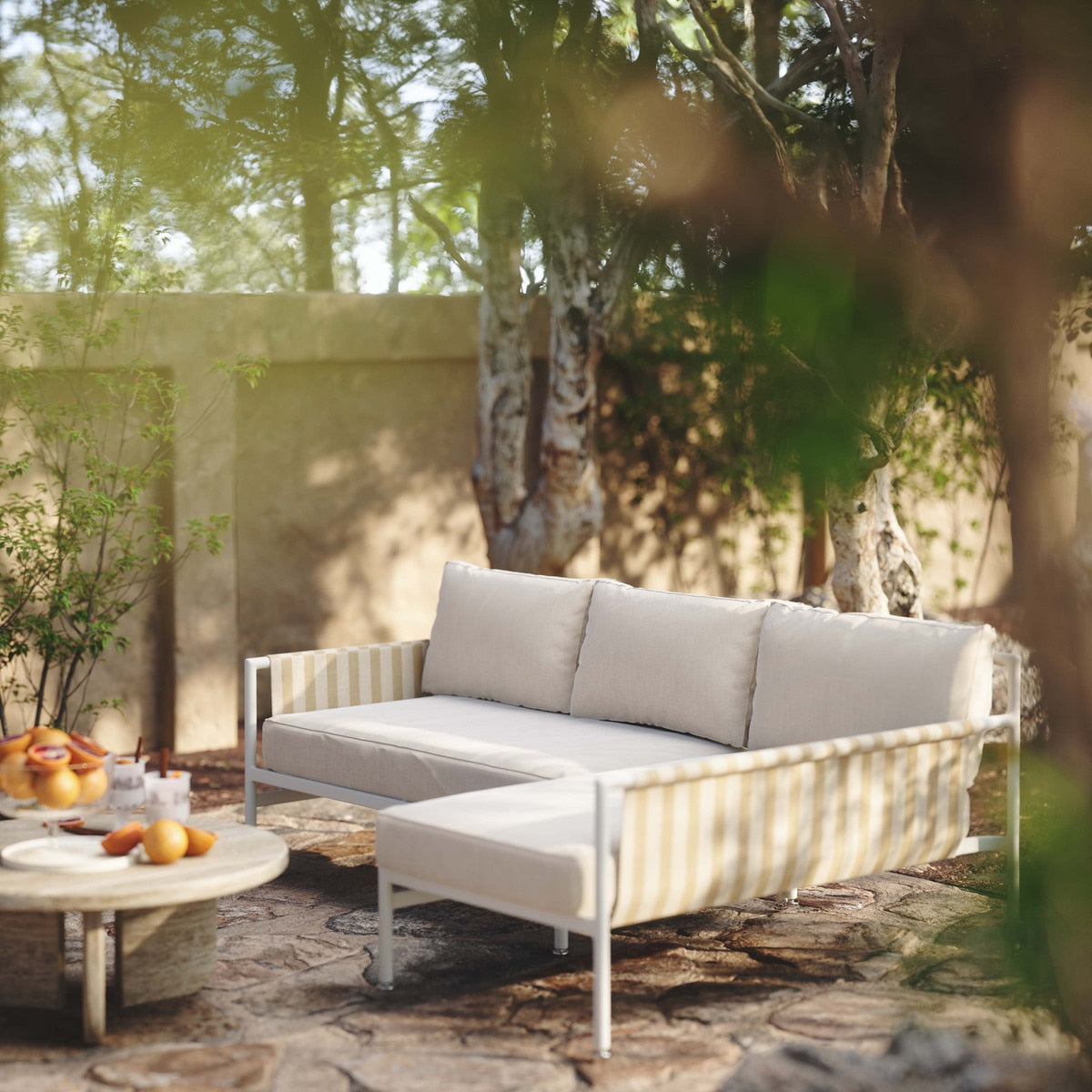 Dunes Cream Outdoor Sectional - RAF