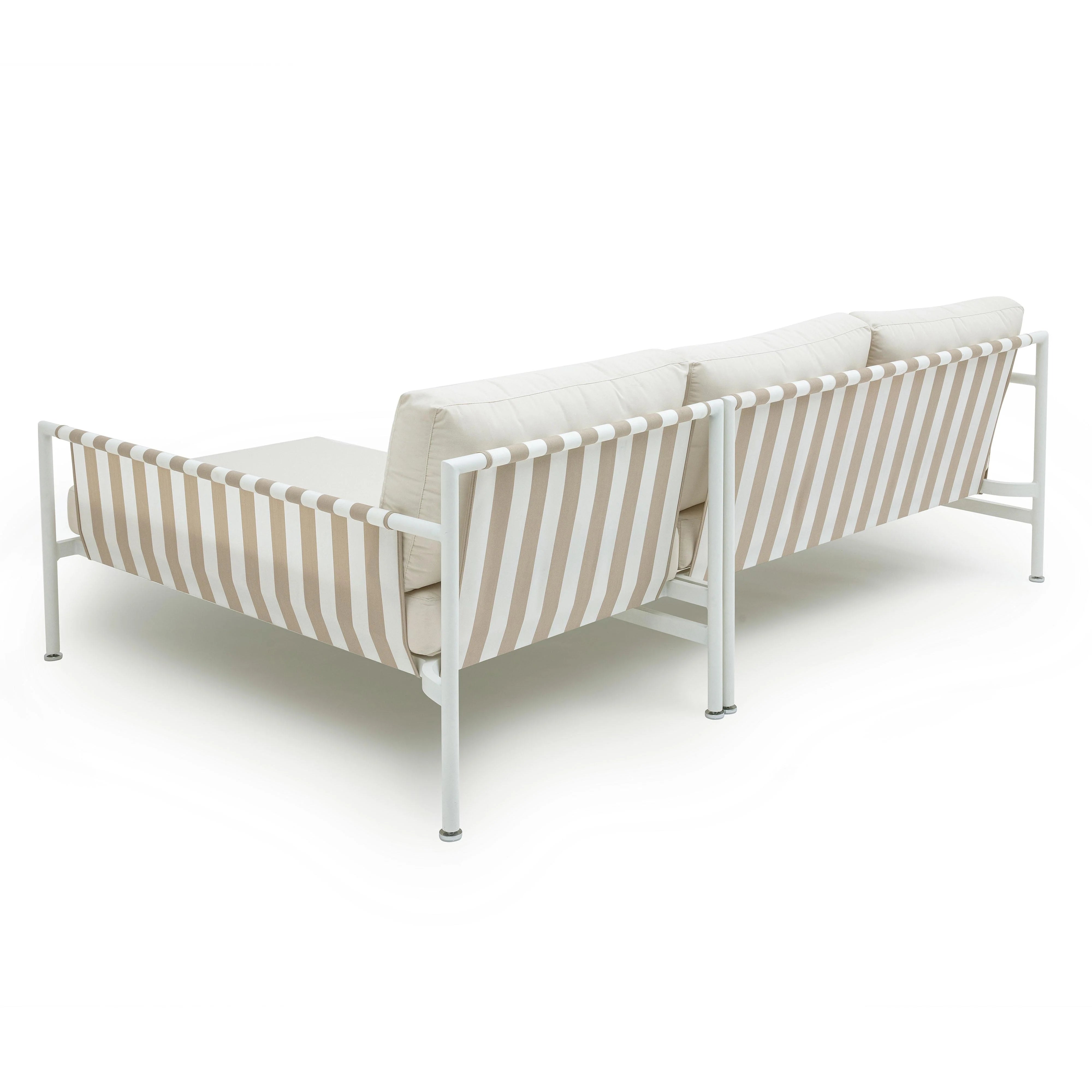 Dunes 2-Piece Cream Outdoor L-Shaped Sectional