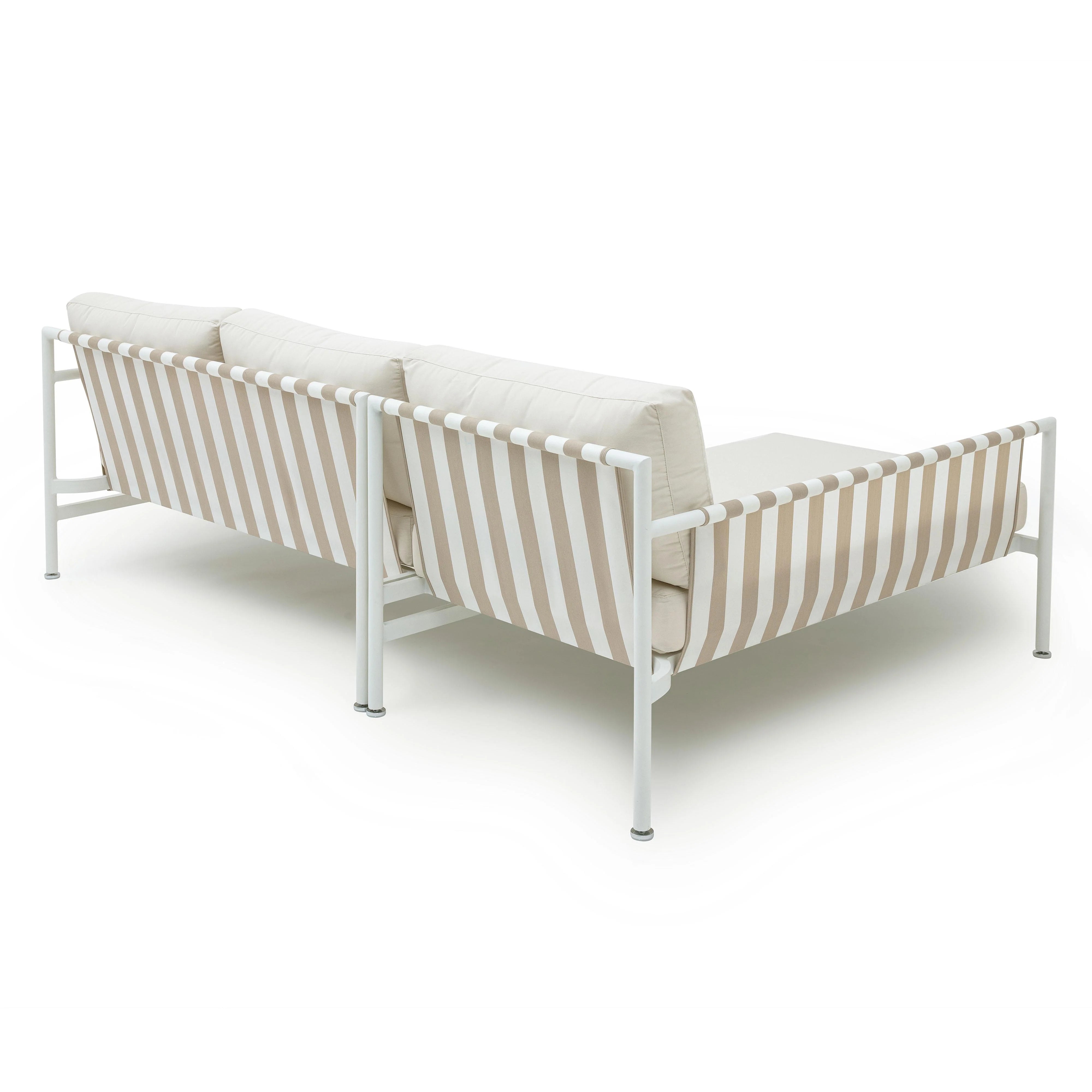 Dunes 2-Piece Cream Outdoor L-Shaped Sectional