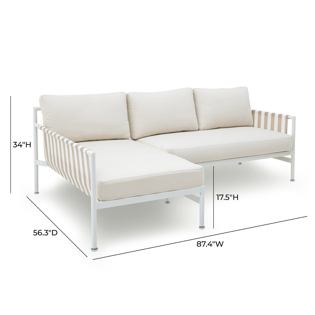 Dunes Cream Outdoor Sectional - LAF