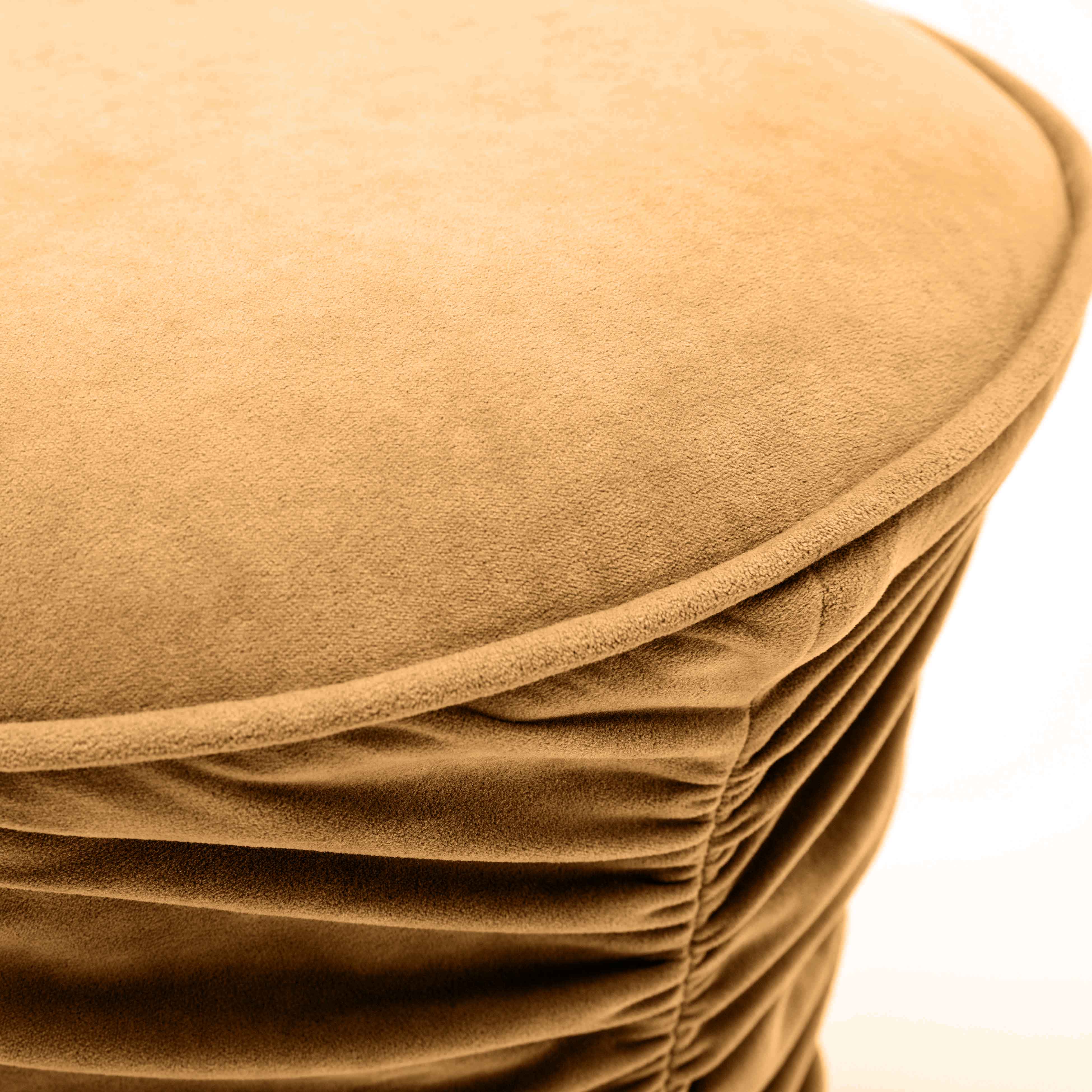 Bounce Ruched Performance Velvet Adjustable Ottoman